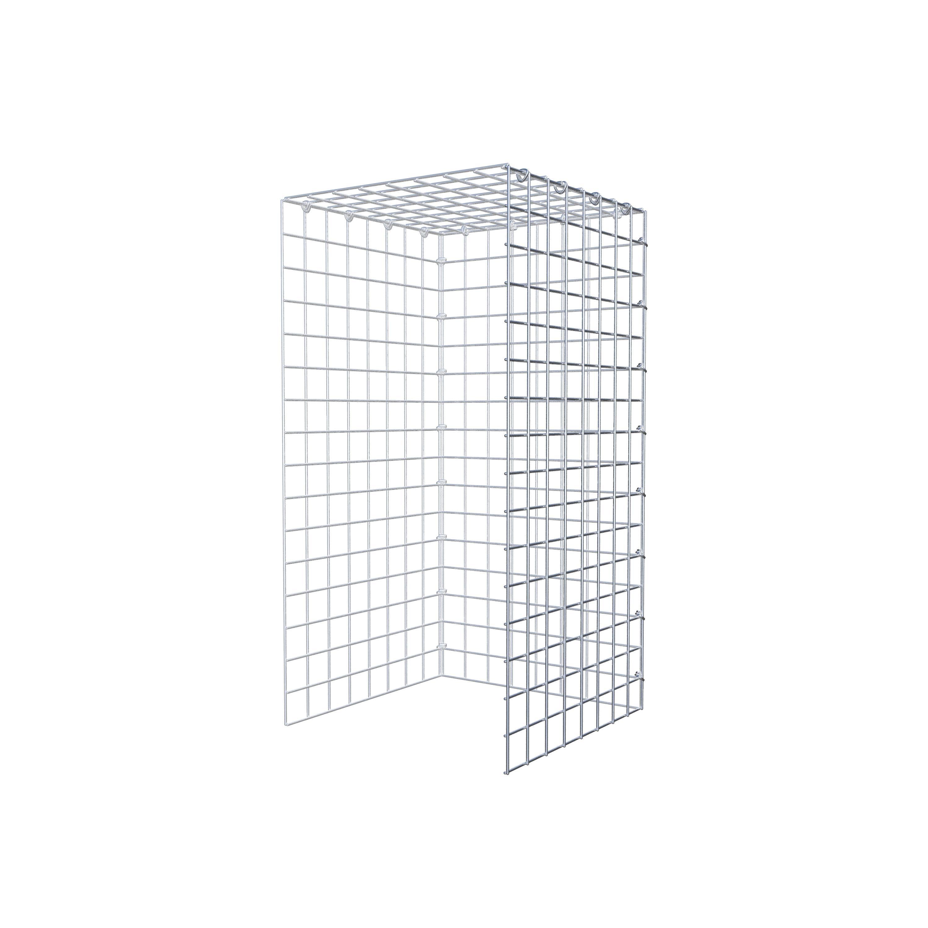 Toegevoegde pool type 4 80 cm x 40 cm x 40 cm (L x H x D), maaswijdte 5 cm x 5 cm, C-ring