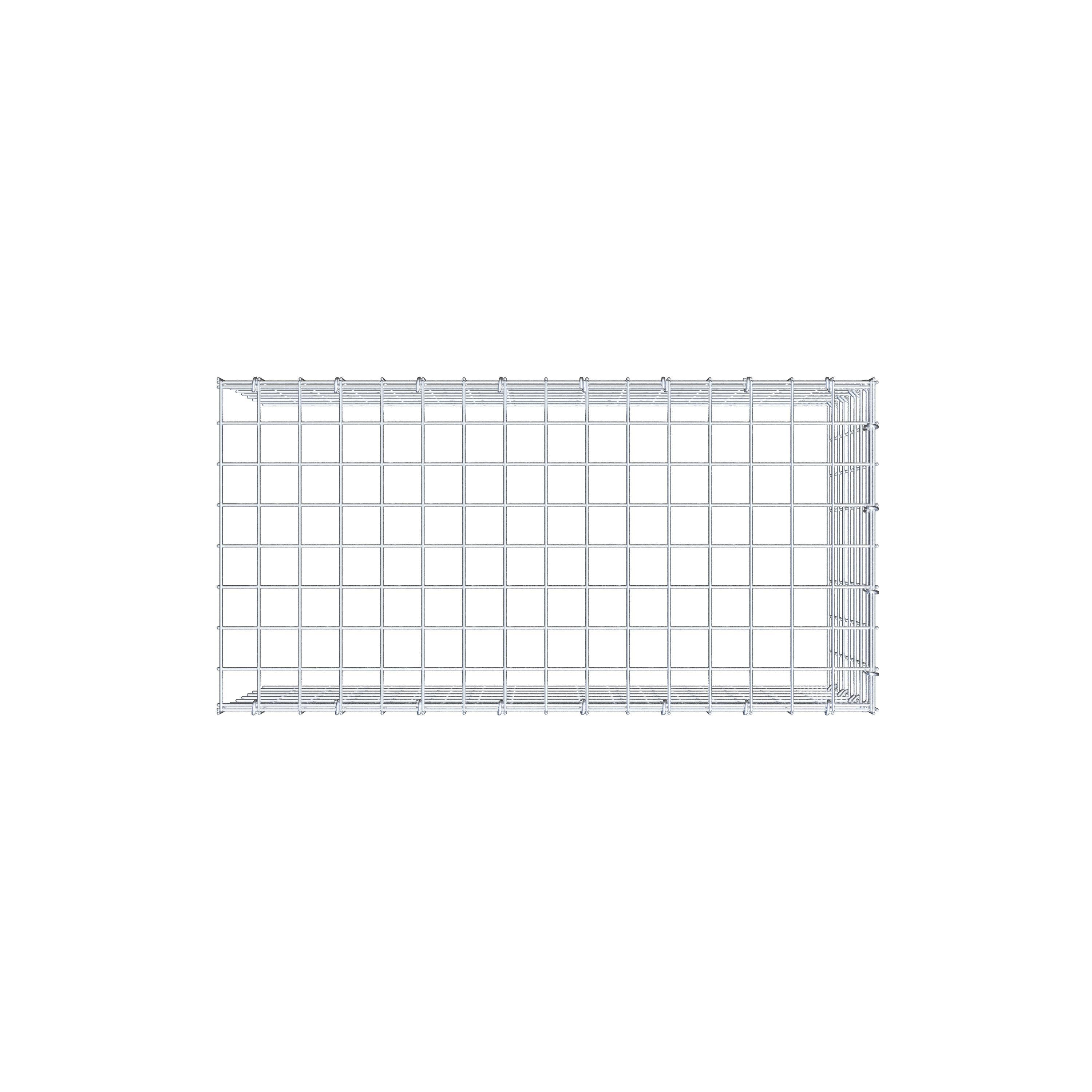 Toegevoegde pool type 4 80 cm x 40 cm x 40 cm (L x H x D), maaswijdte 5 cm x 5 cm, C-ring