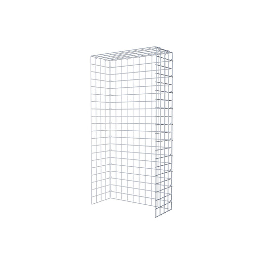 Monteret gabion type 4 100 cm x 20 cm x 50 cm (L x H x D), maskestørrelse 5 cm x 5 cm, C-ring
