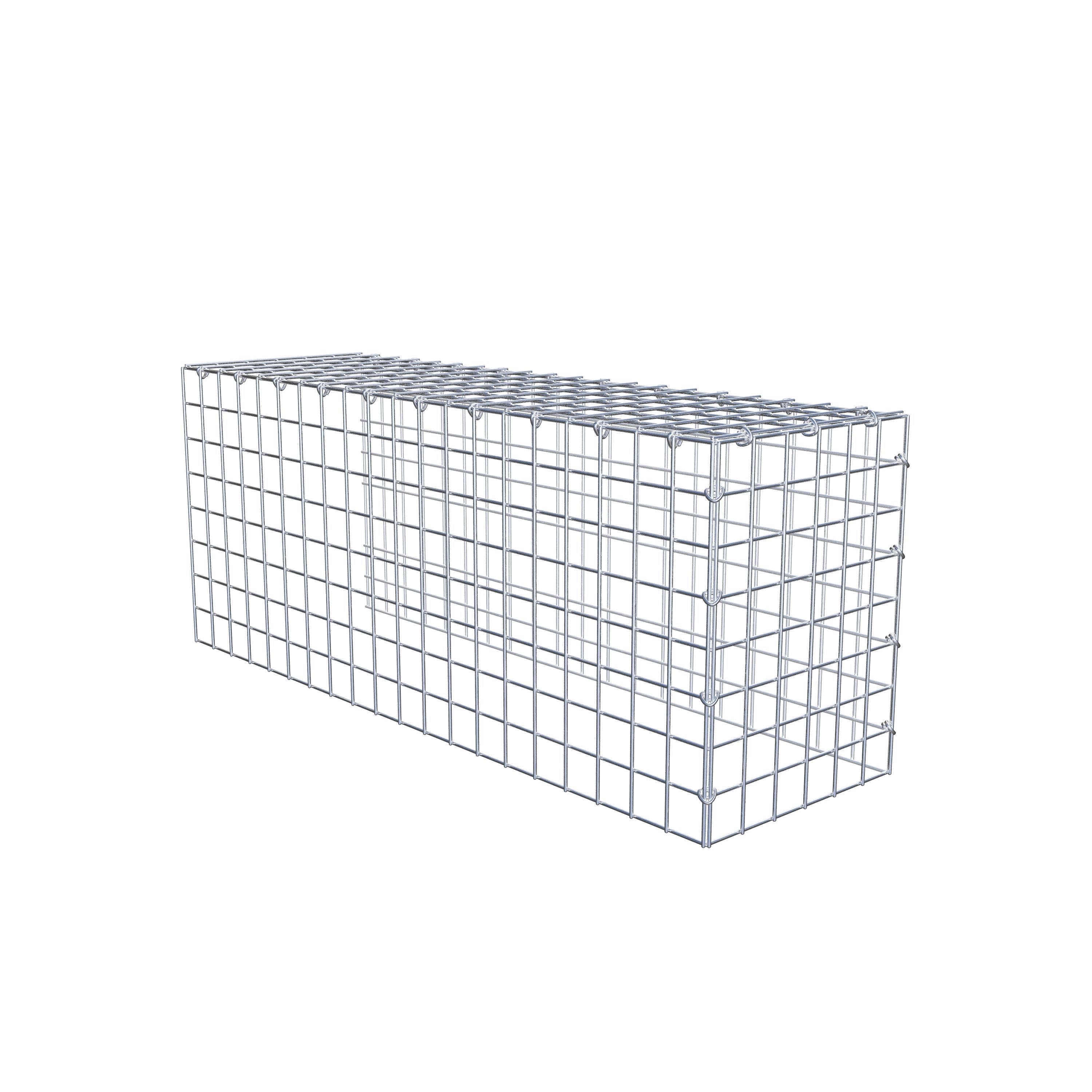 Opzetpaal type 4 100 cm x 40 cm x 30 cm (L x H x D), maaswijdte 5 cm x 5 cm, C-ring