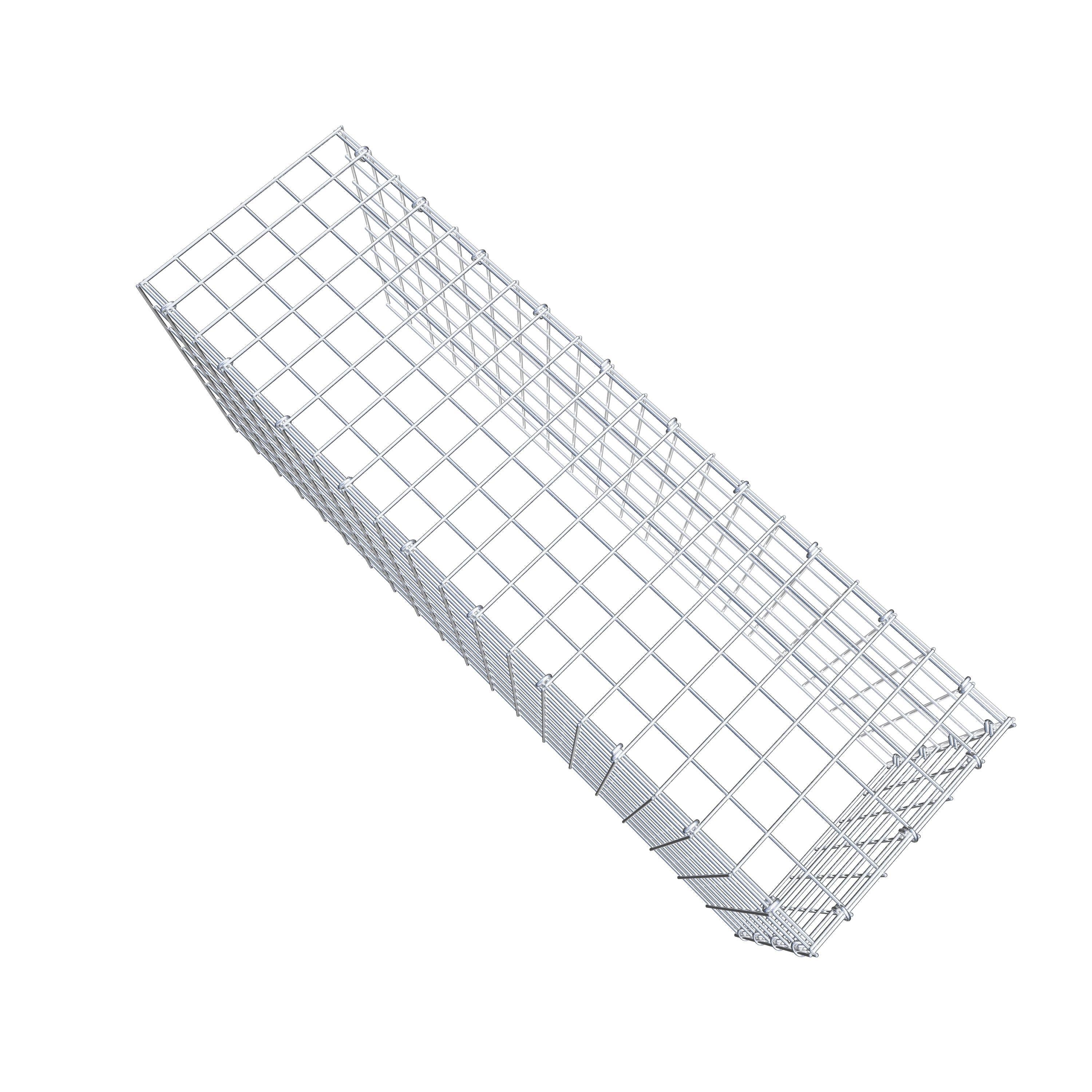 Opzetpaal type 4 100 cm x 40 cm x 30 cm (L x H x D), maaswijdte 5 cm x 5 cm, C-ring