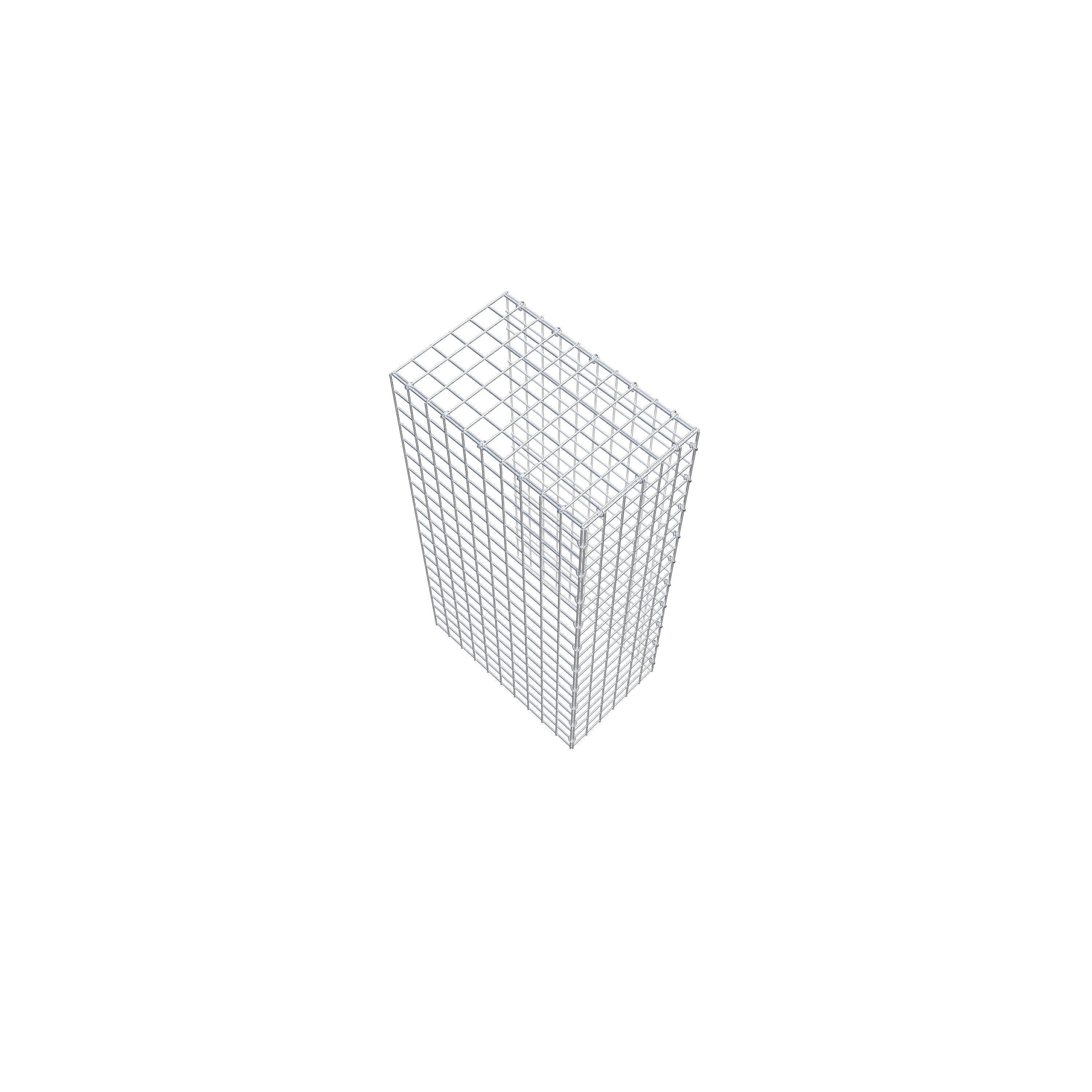 Type 4 oplegkorf 100 cm x 50 cm x 30 cm (L x H x D), maaswijdte 5 cm x 5 cm, C-ring