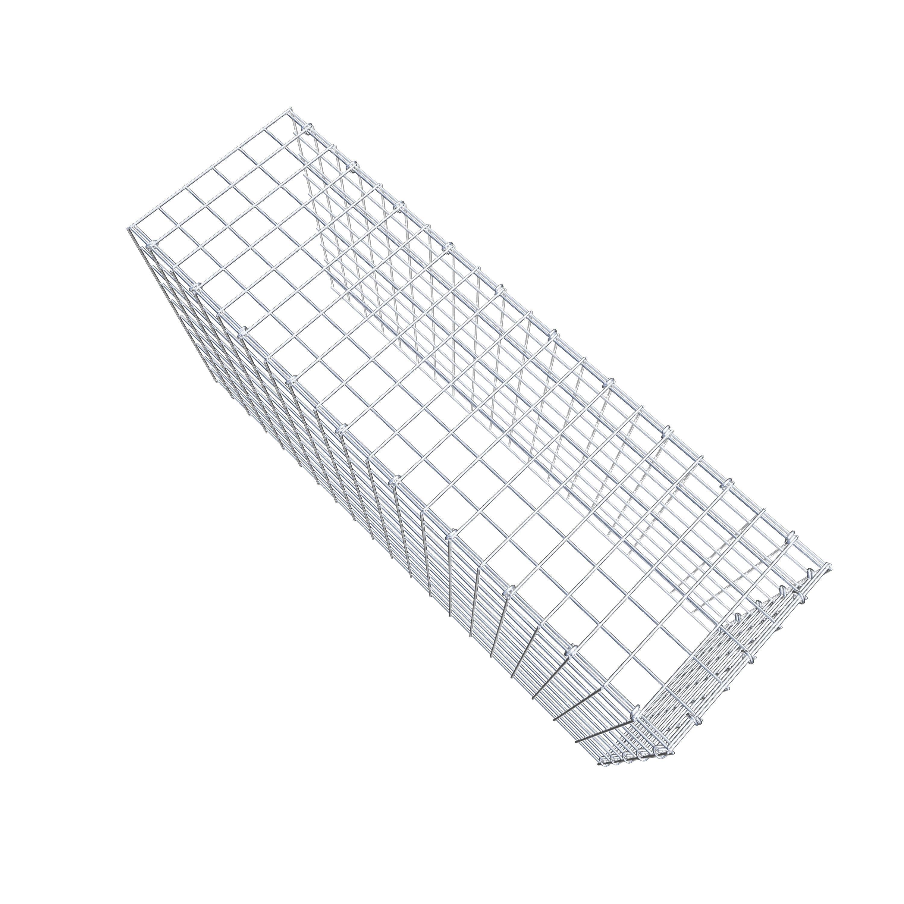 Type 4 oplegkorf 100 cm x 50 cm x 30 cm (L x H x D), maaswijdte 5 cm x 5 cm, C-ring