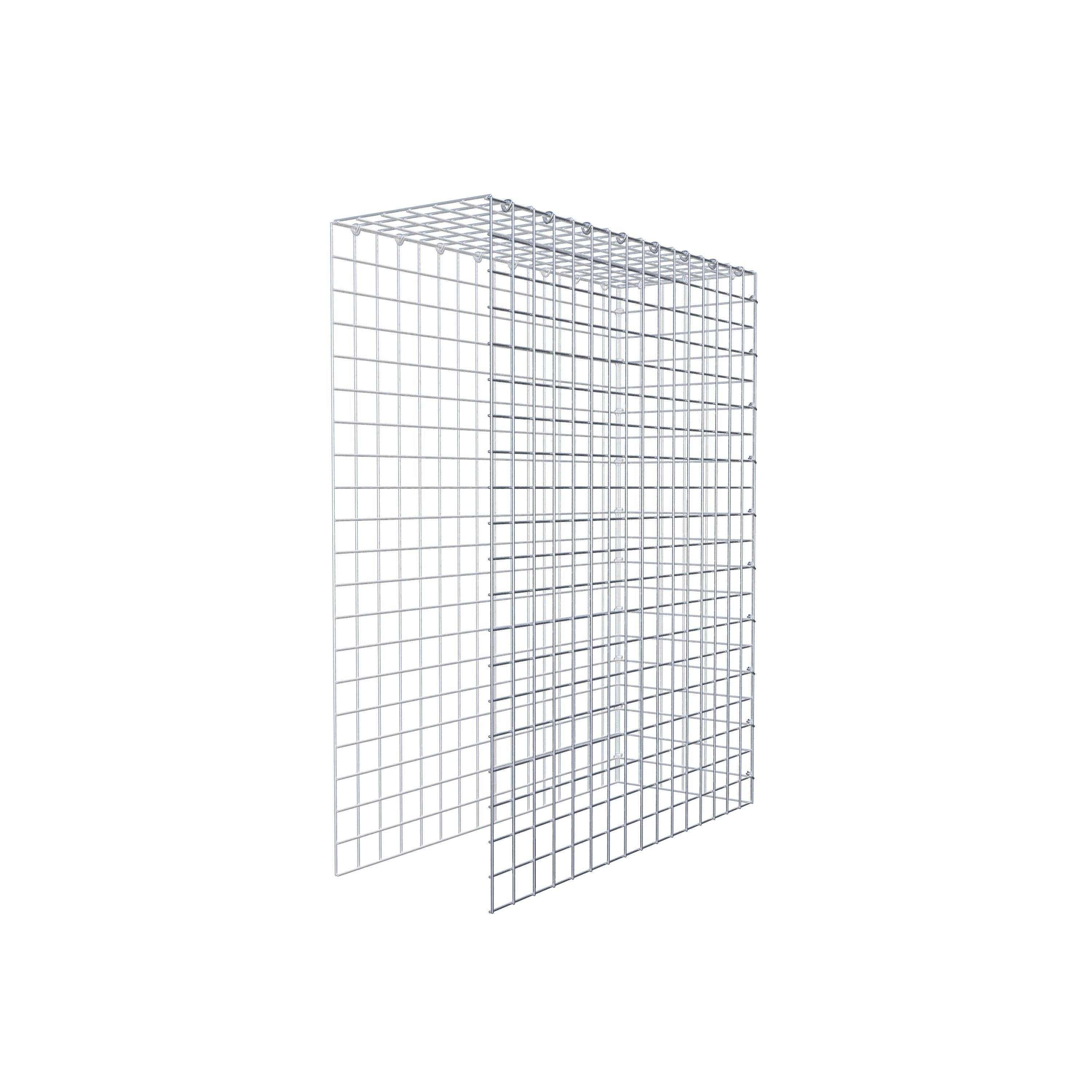Opbouw schanskorf type 4 100 cm x 80 cm x 30 cm (L x H x D), maaswijdte 5 cm x 5 cm, C-ring