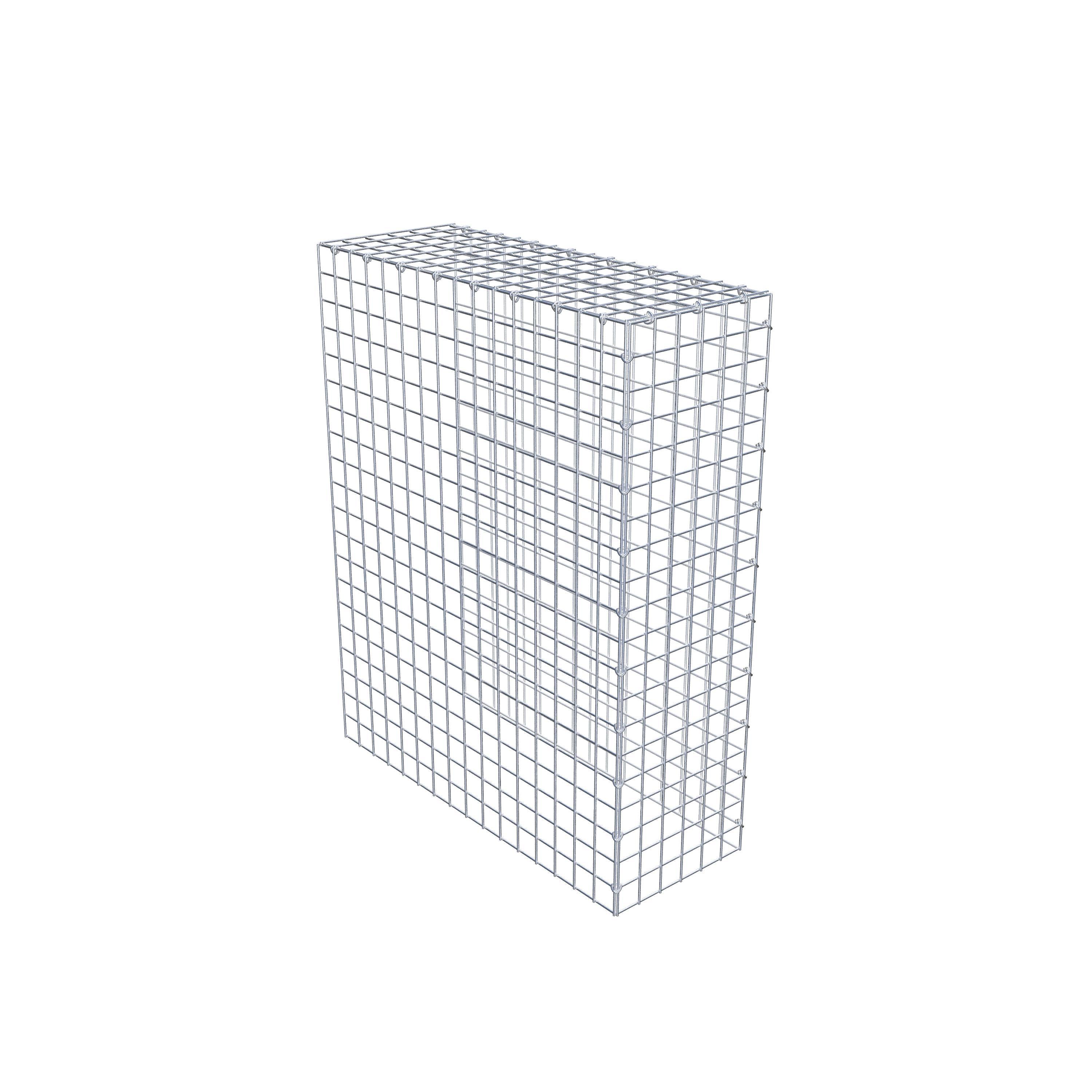 Opbouw schanskorf type 4 100 cm x 80 cm x 30 cm (L x H x D), maaswijdte 5 cm x 5 cm, C-ring