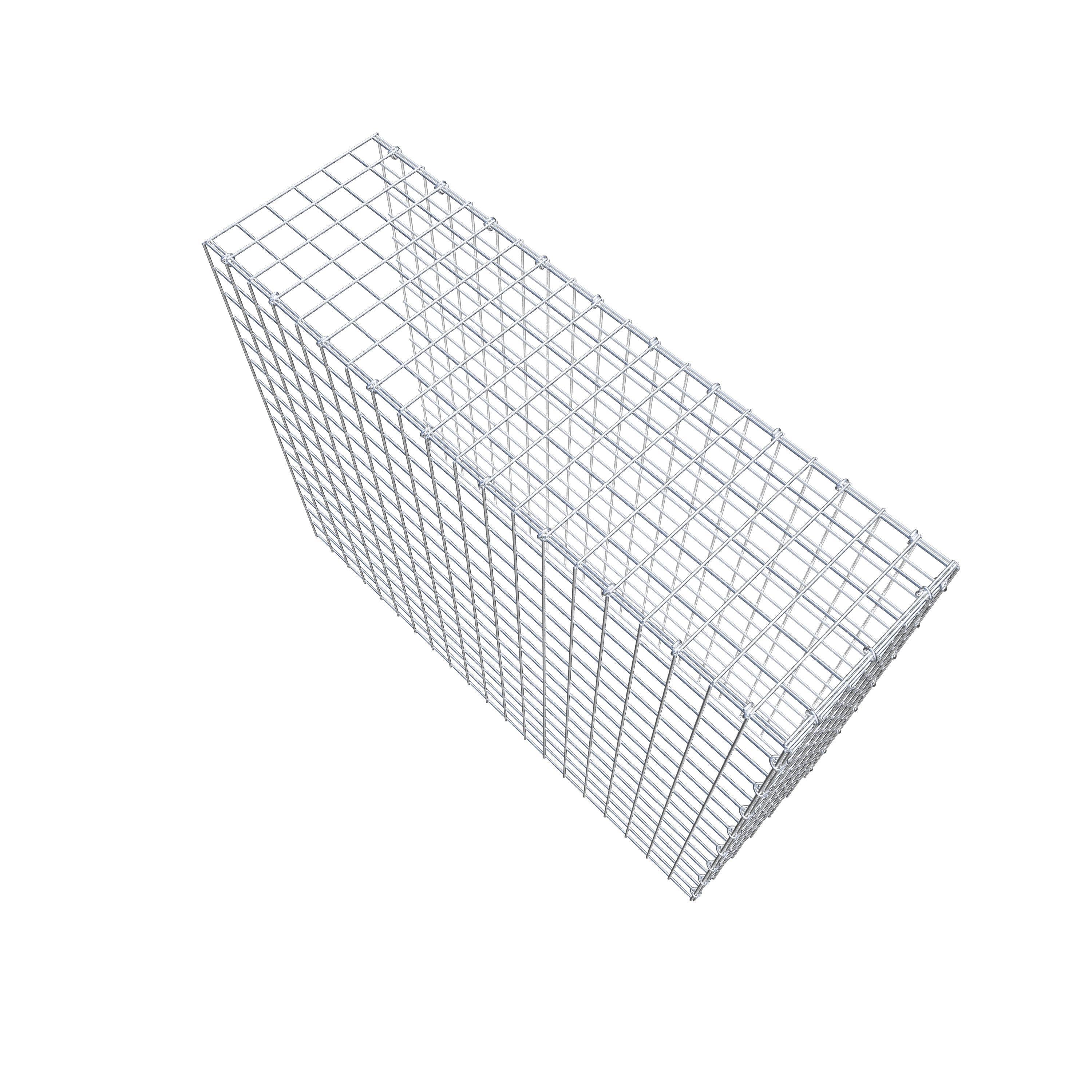 Opbouw schanskorf type 4 100 cm x 80 cm x 30 cm (L x H x D), maaswijdte 5 cm x 5 cm, C-ring