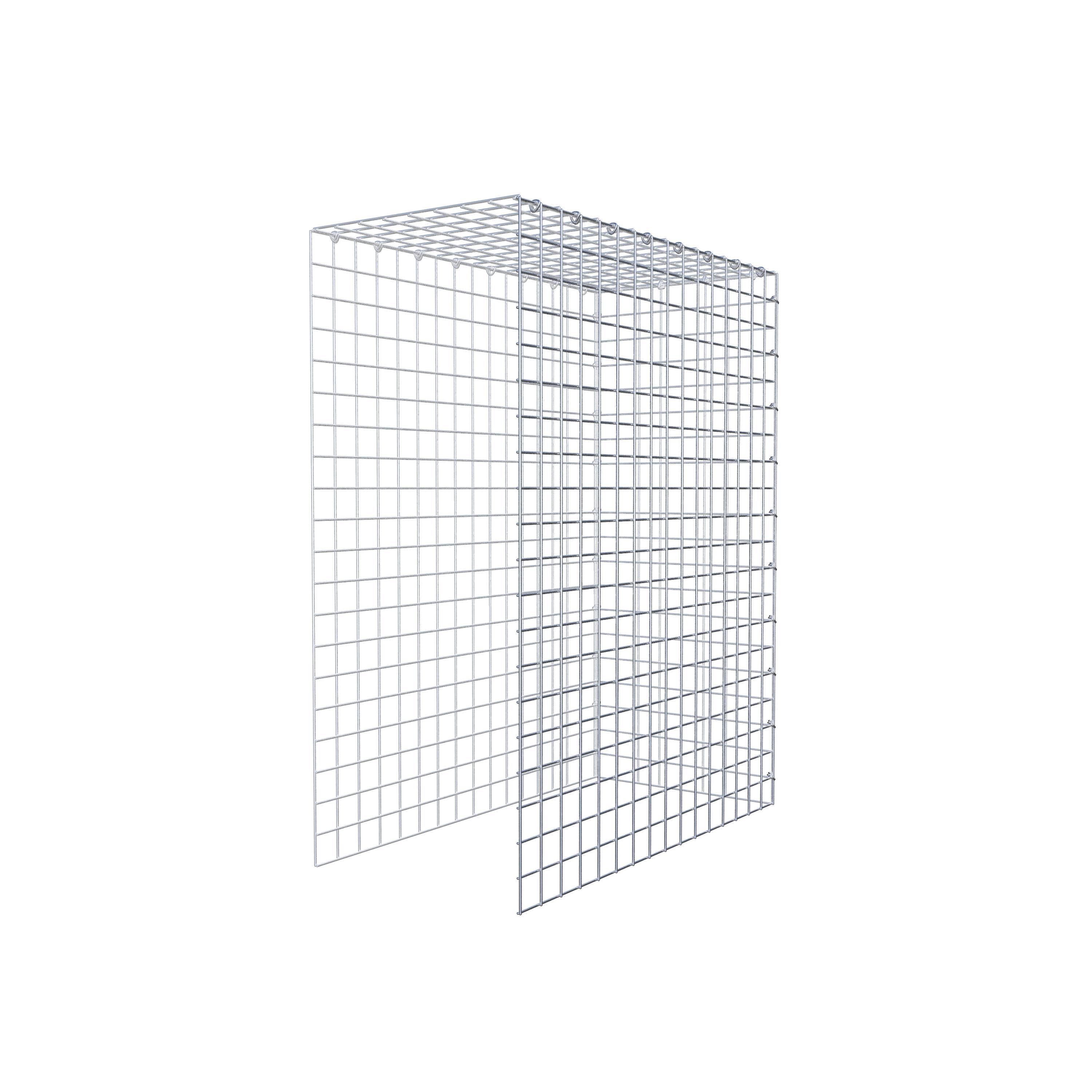 Add-on schanskorf type 4 100 cm x 80 cm x 40 cm (L x H x D), maaswijdte 5 cm x 5 cm, C-ring
