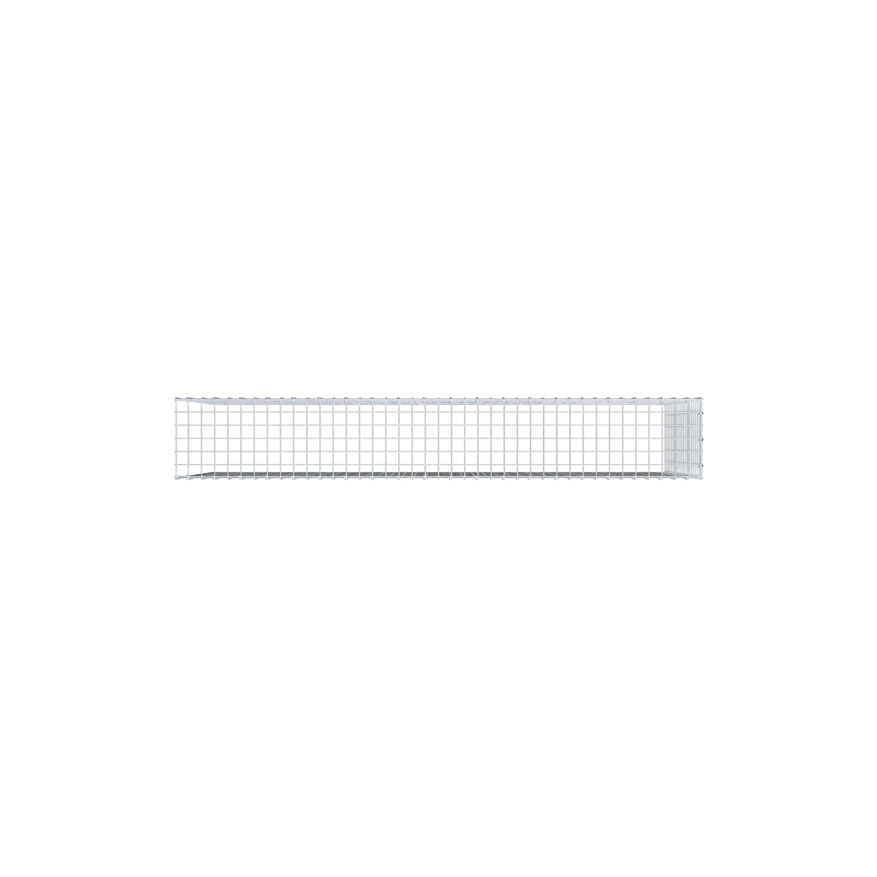 Gabbione aggiuntivo tipo 4 200 cm x 100 cm x 30 cm (L x H x P), maglia 5 cm x 5 cm, anello a C