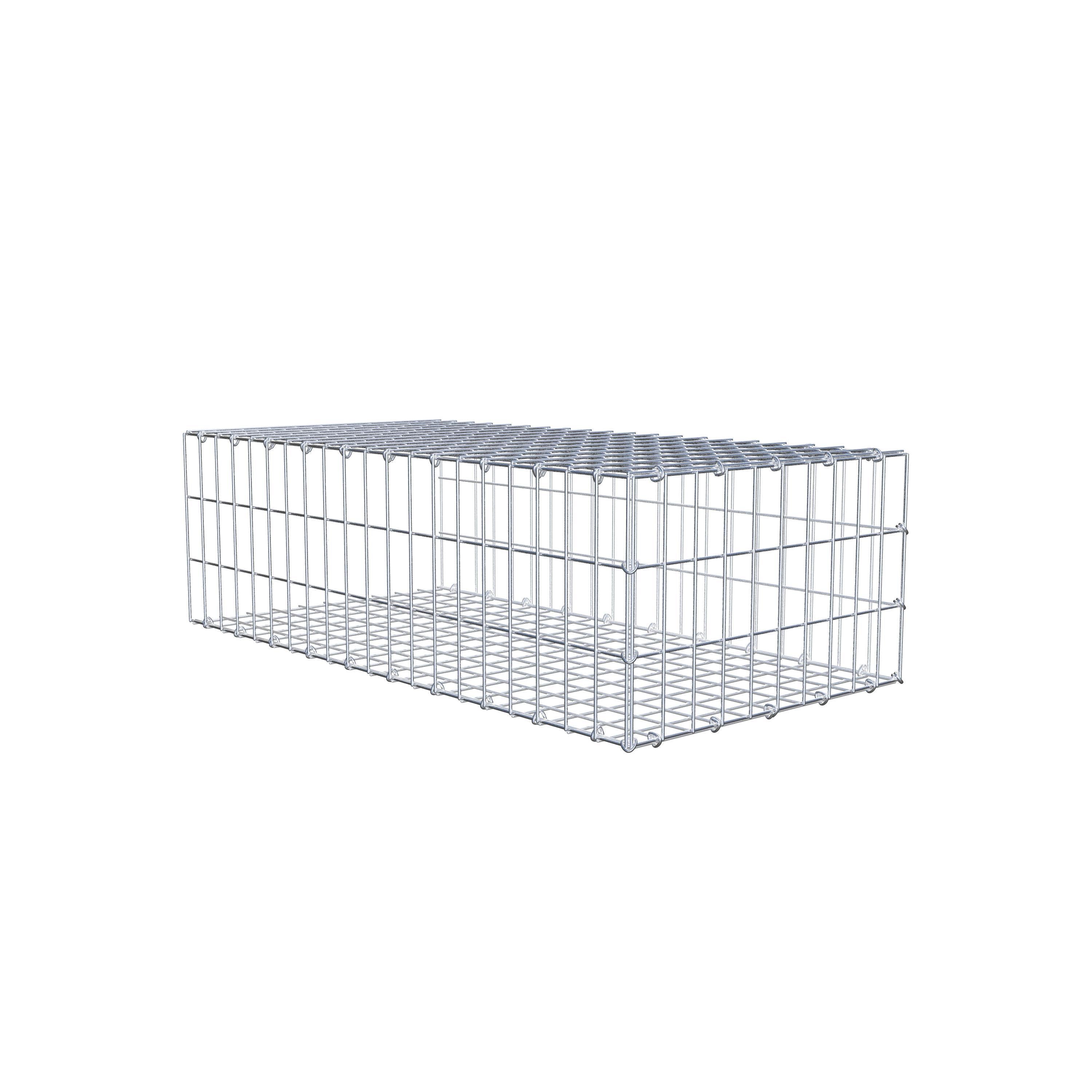 Pila adicional tipo 2 100 cm x 30 cm x 50 cm, malla 5 cm x 10 cm, anillo en C
