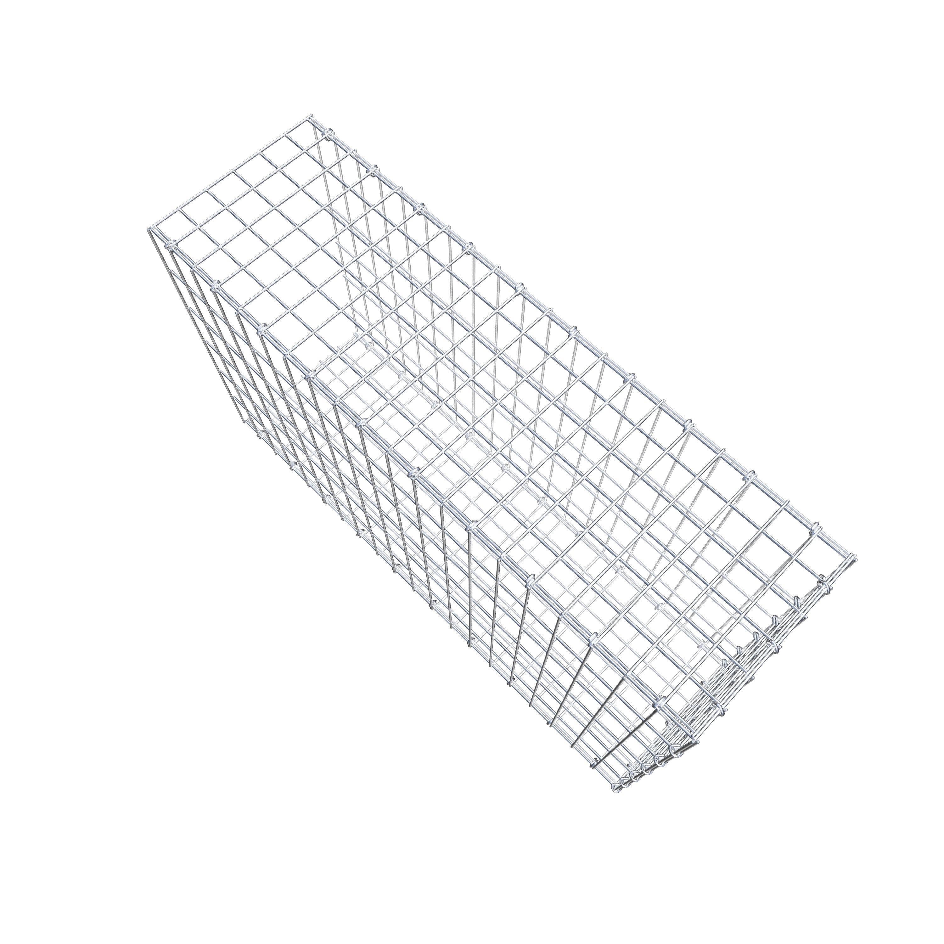 Pila adicional tipo 2 100 cm x 60 cm x 30 cm, malla 5 cm x 10 cm, anillo en C