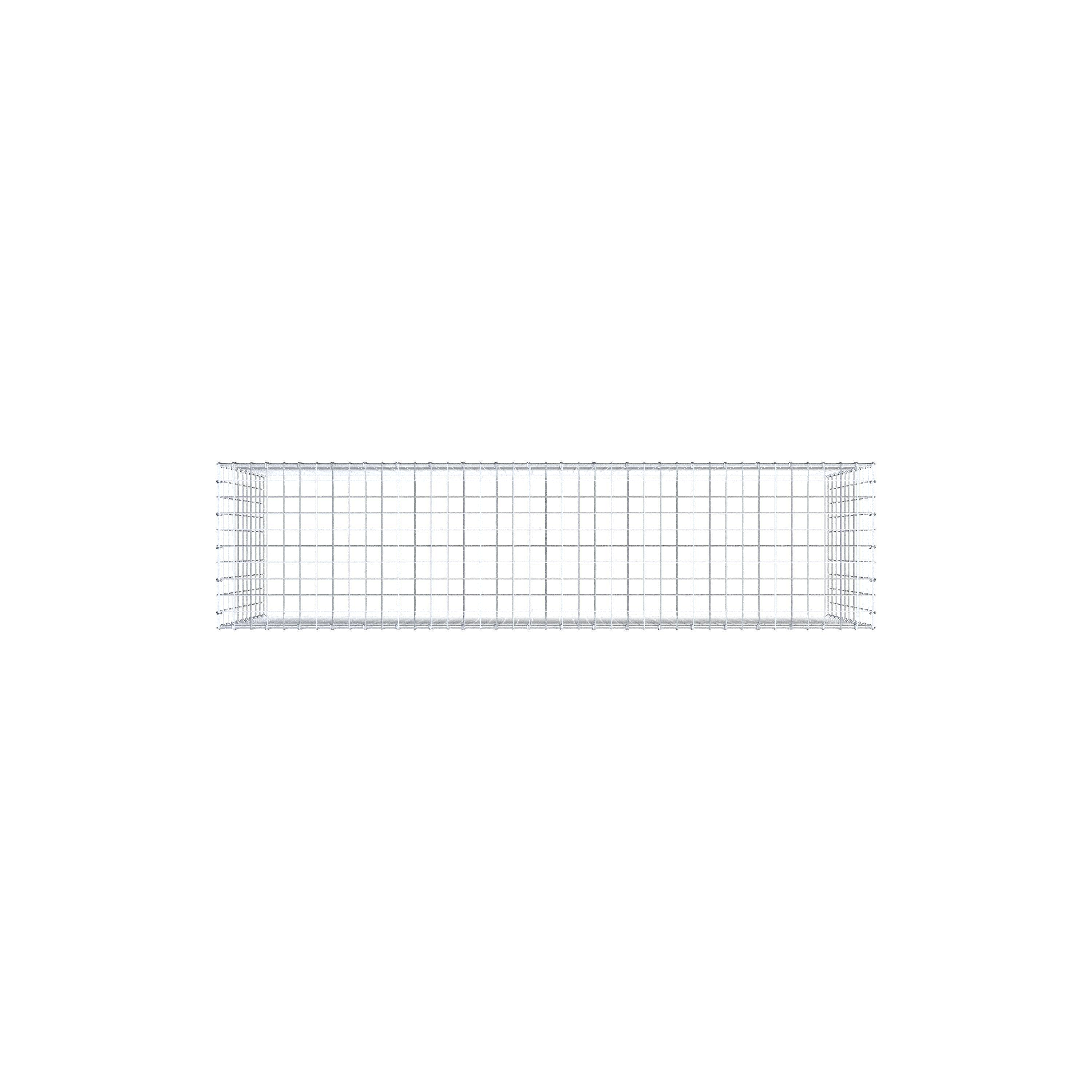 Opzetpaal type 3 200 cm x 100 cm x 50 cm (L x H x D), maaswijdte 5 cm x 10 cm, C-ring
