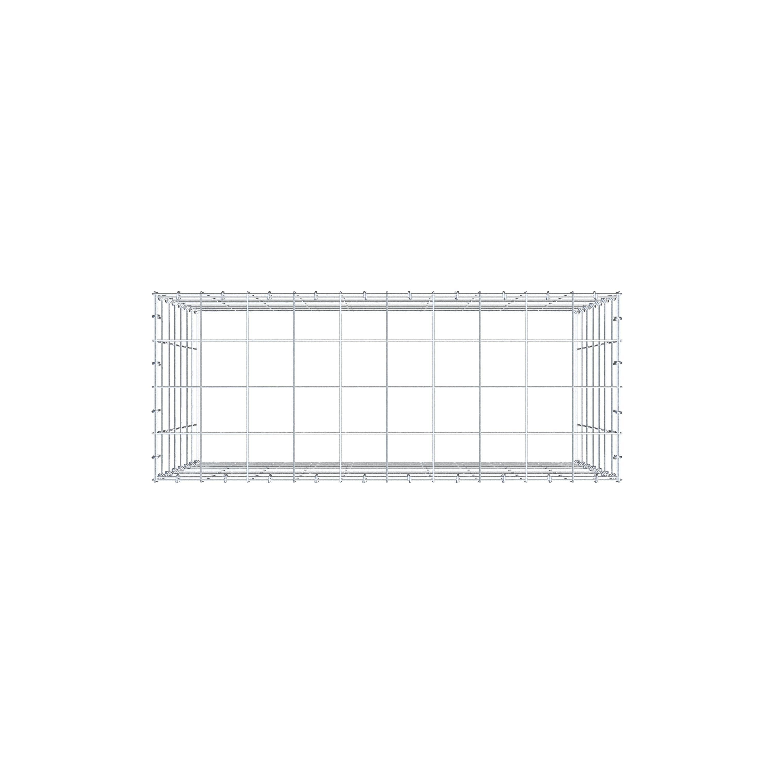 Tilläggspåle typ 3 100 cm x 70 cm x 40 cm (L x H x D), maskstorlek 10 cm x 10 cm, C-ring