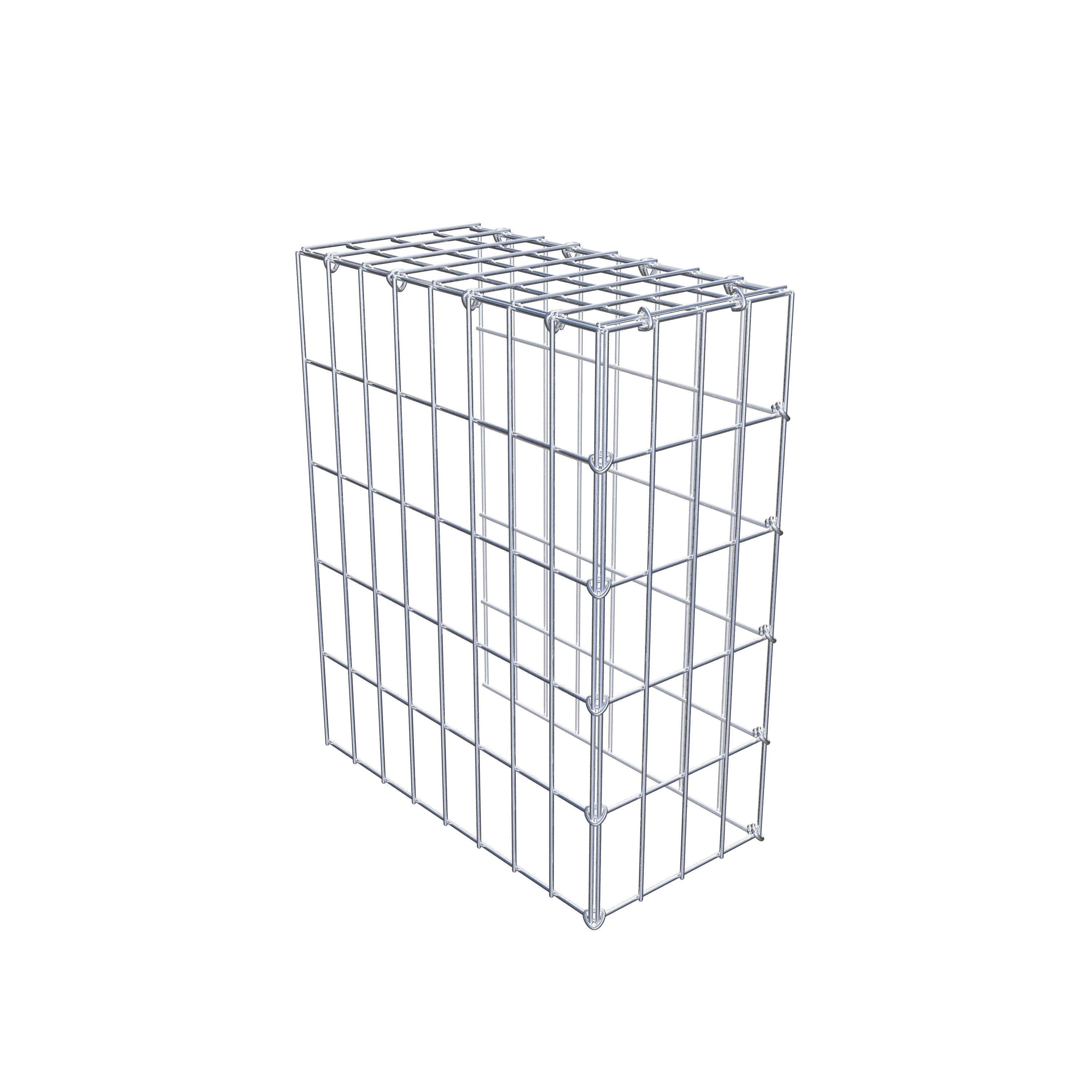 Toegevoegde pool type 4 50 cm x 40 cm x 20 cm (L x H x D), maaswijdte 5 cm x 10 cm, C-ring