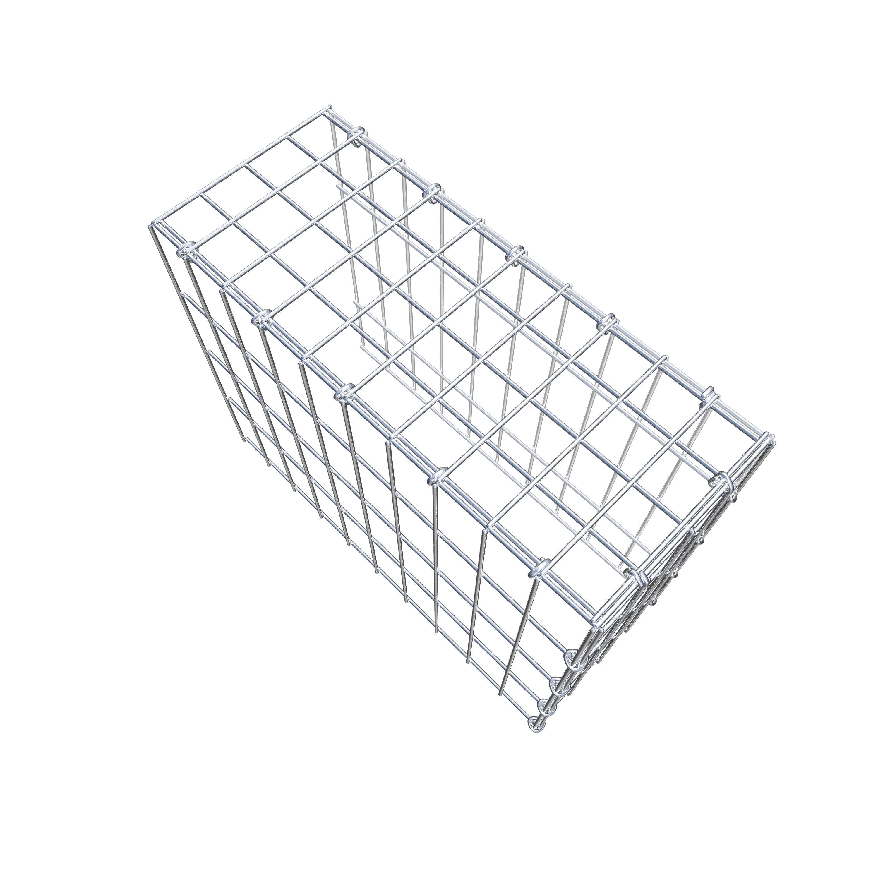 Toegevoegde pool type 4 50 cm x 40 cm x 20 cm (L x H x D), maaswijdte 5 cm x 10 cm, C-ring