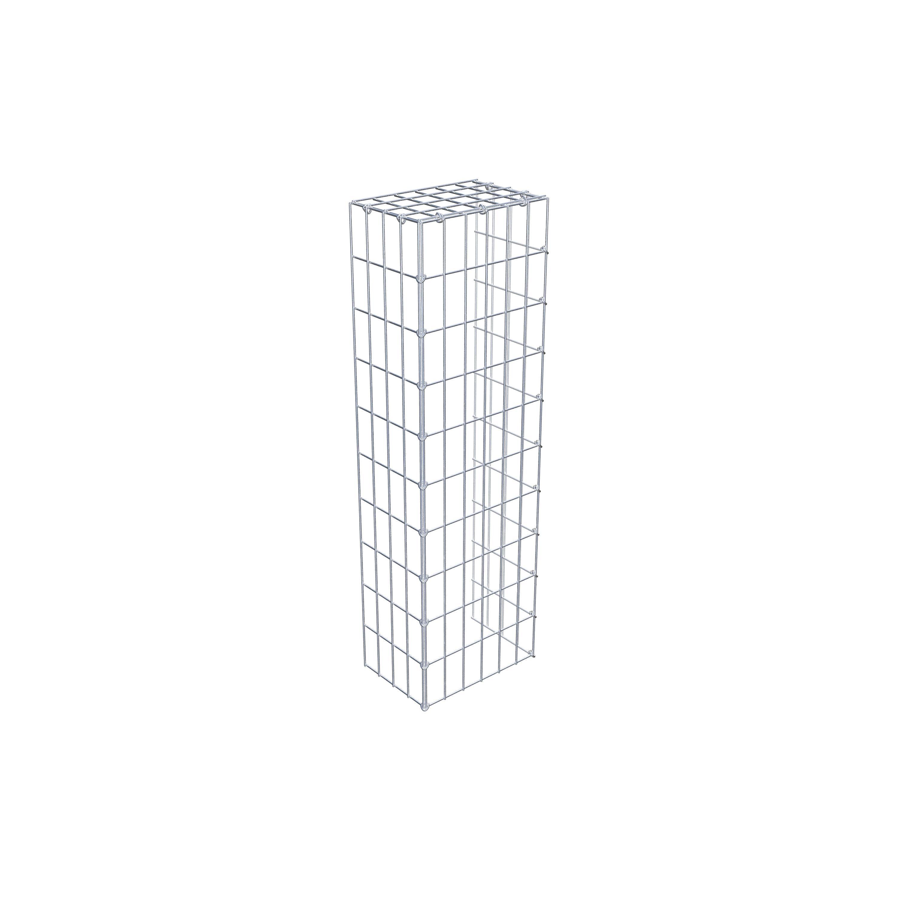 Bevestigbare schanskorf type 4 100 cm x 20 cm x 30 cm (L x H x D), maaswijdte 5 cm x 10 cm, C-ring