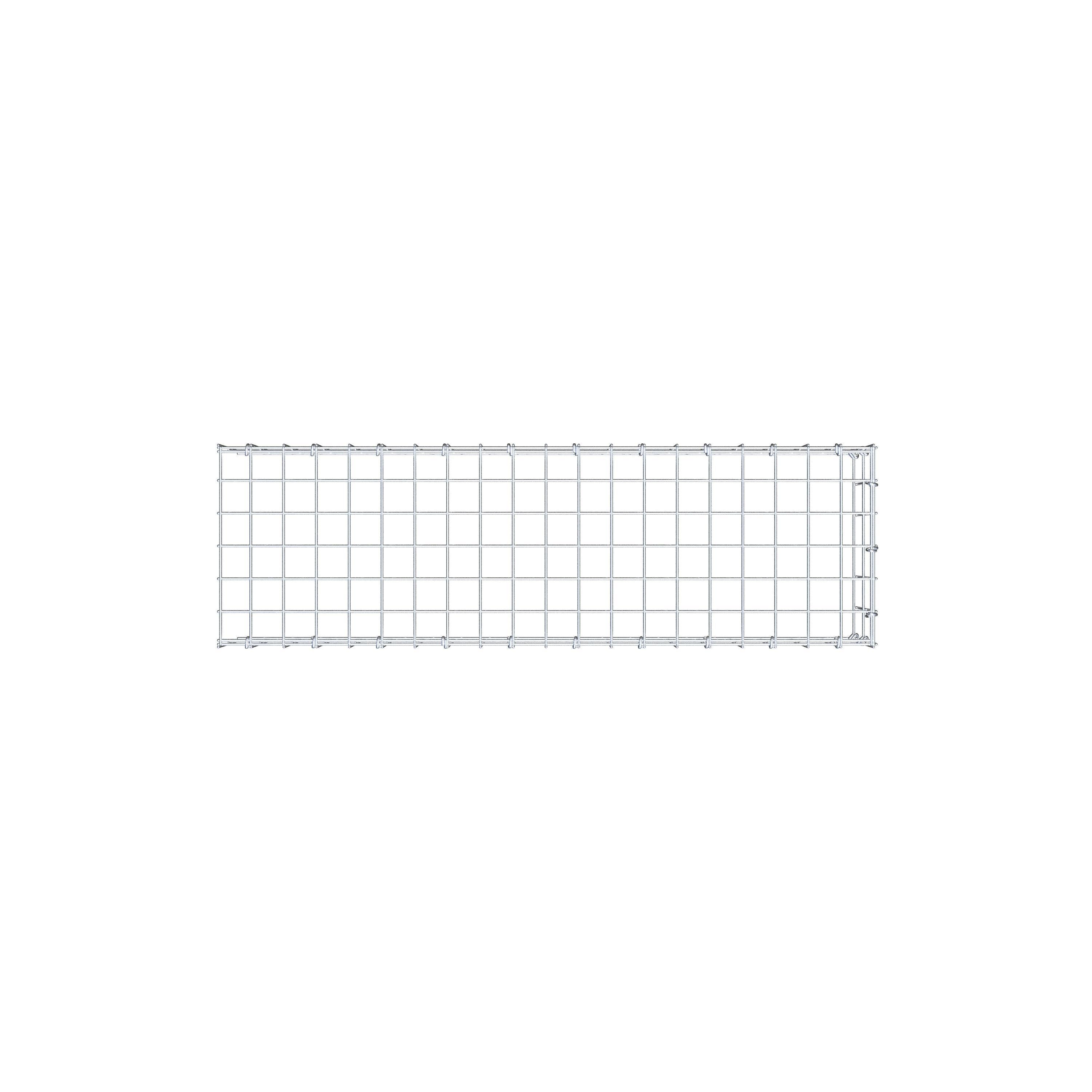 Bevestigbare schanskorf type 4 100 cm x 20 cm x 30 cm (L x H x D), maaswijdte 5 cm x 10 cm, C-ring
