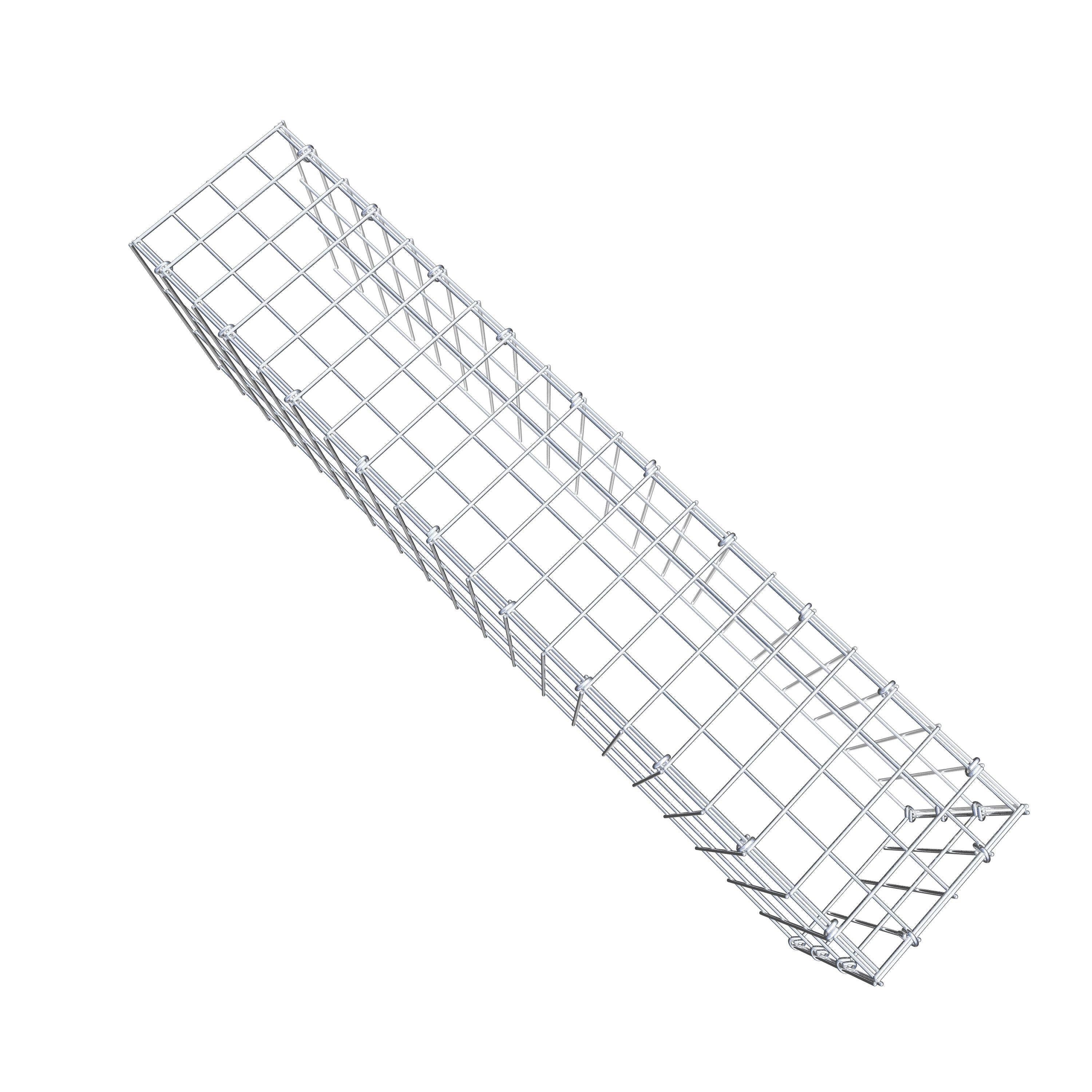 Type 4 oplegkorf 100 cm x 30 cm x 20 cm (L x H x D), maaswijdte 5 cm x 10 cm, C-ring