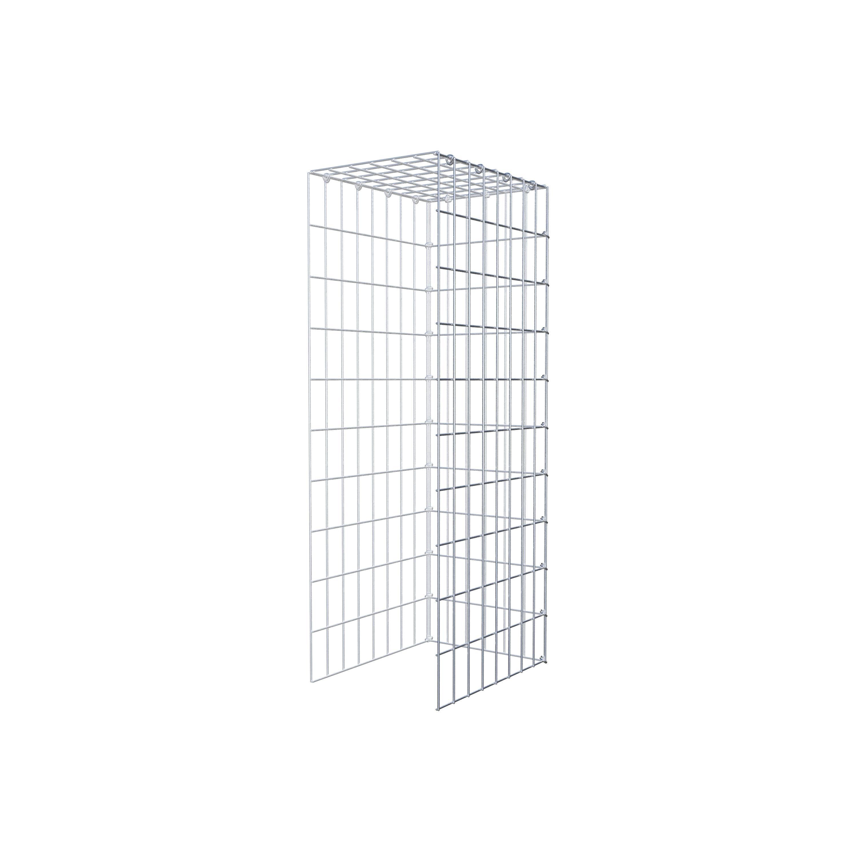 Type 4 oplegkorf 100 cm x 40 cm x 30 cm (L x H x D), maaswijdte 5 cm x 10 cm, C-ring