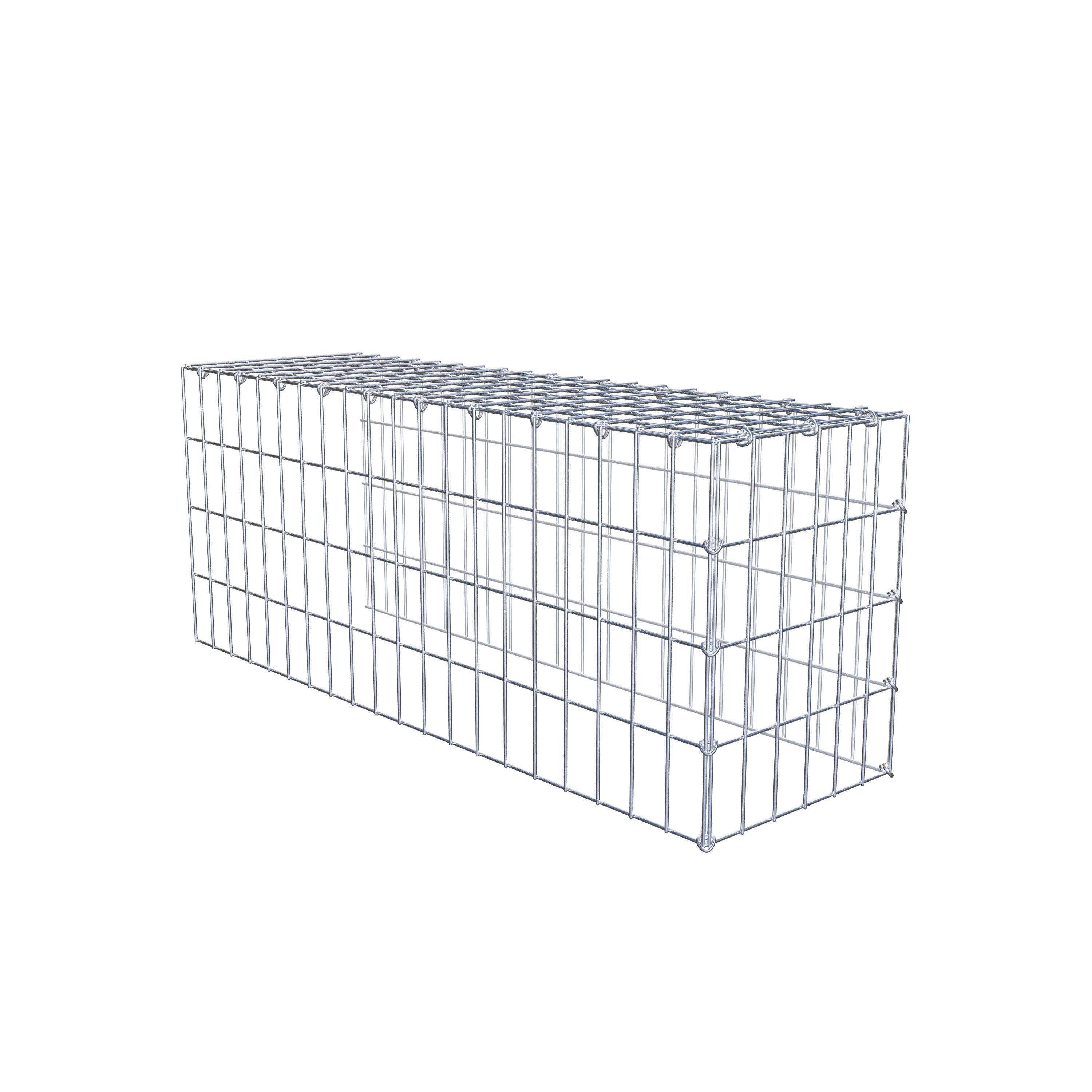 Type 4 oplegkorf 100 cm x 40 cm x 30 cm (L x H x D), maaswijdte 5 cm x 10 cm, C-ring