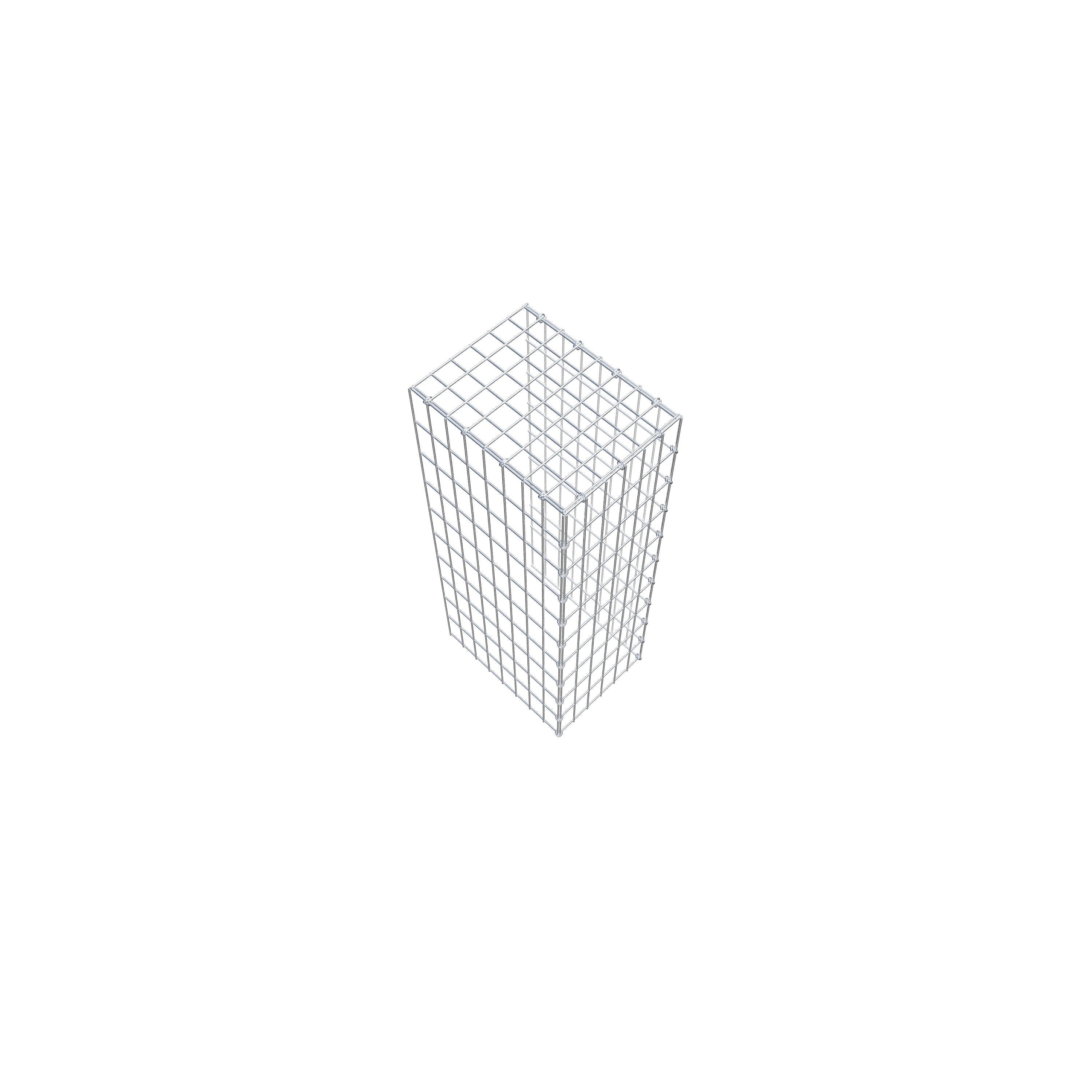 Type 4 oplegkorf 100 cm x 40 cm x 30 cm (L x H x D), maaswijdte 5 cm x 10 cm, C-ring