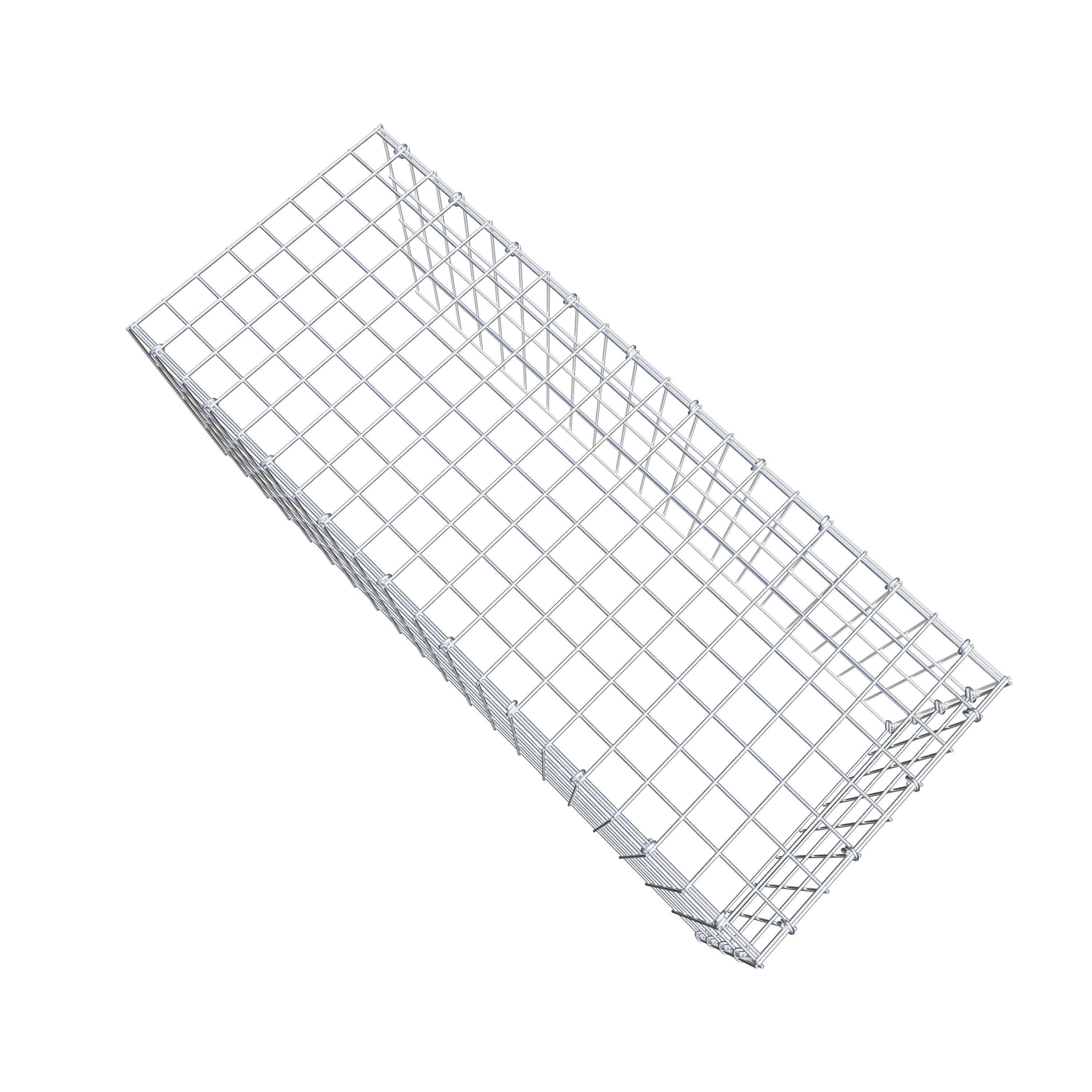Opzetpaal type 4 100 cm x 40 cm x 40 cm (L x H x D), maaswijdte 5 cm x 10 cm, C-ring