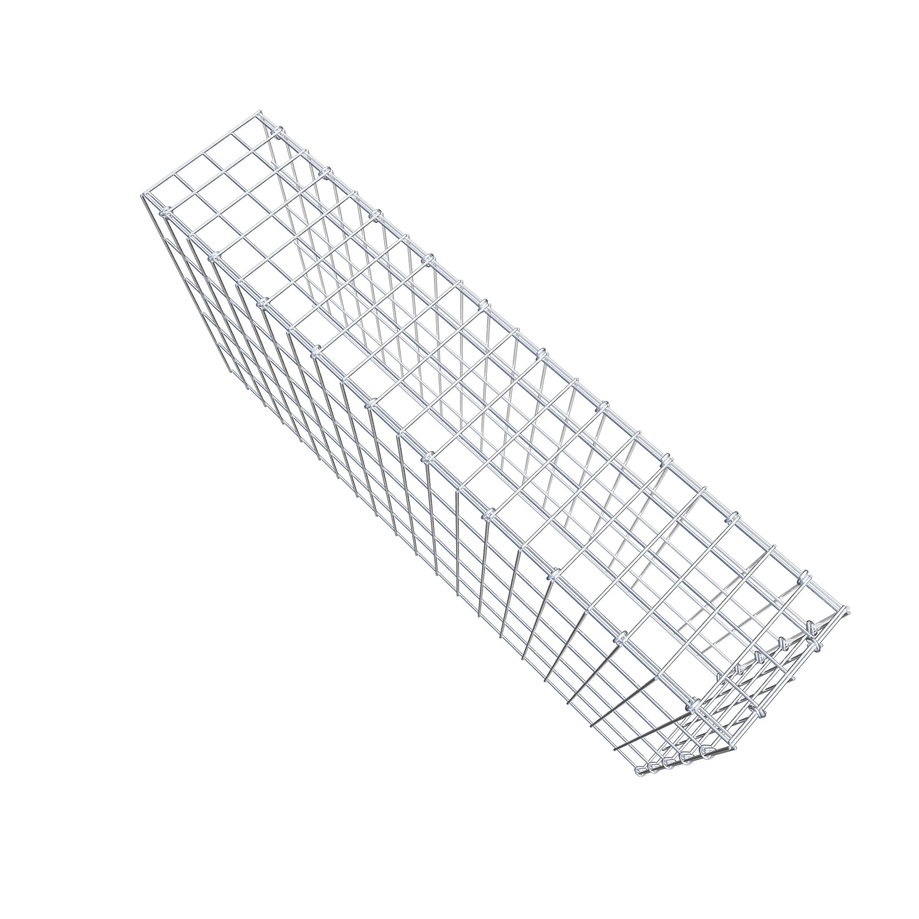 Type 4 oplegkorf 100 cm x 50 cm x 20 cm (L x H x D), maaswijdte 5 cm x 10 cm, C-ring