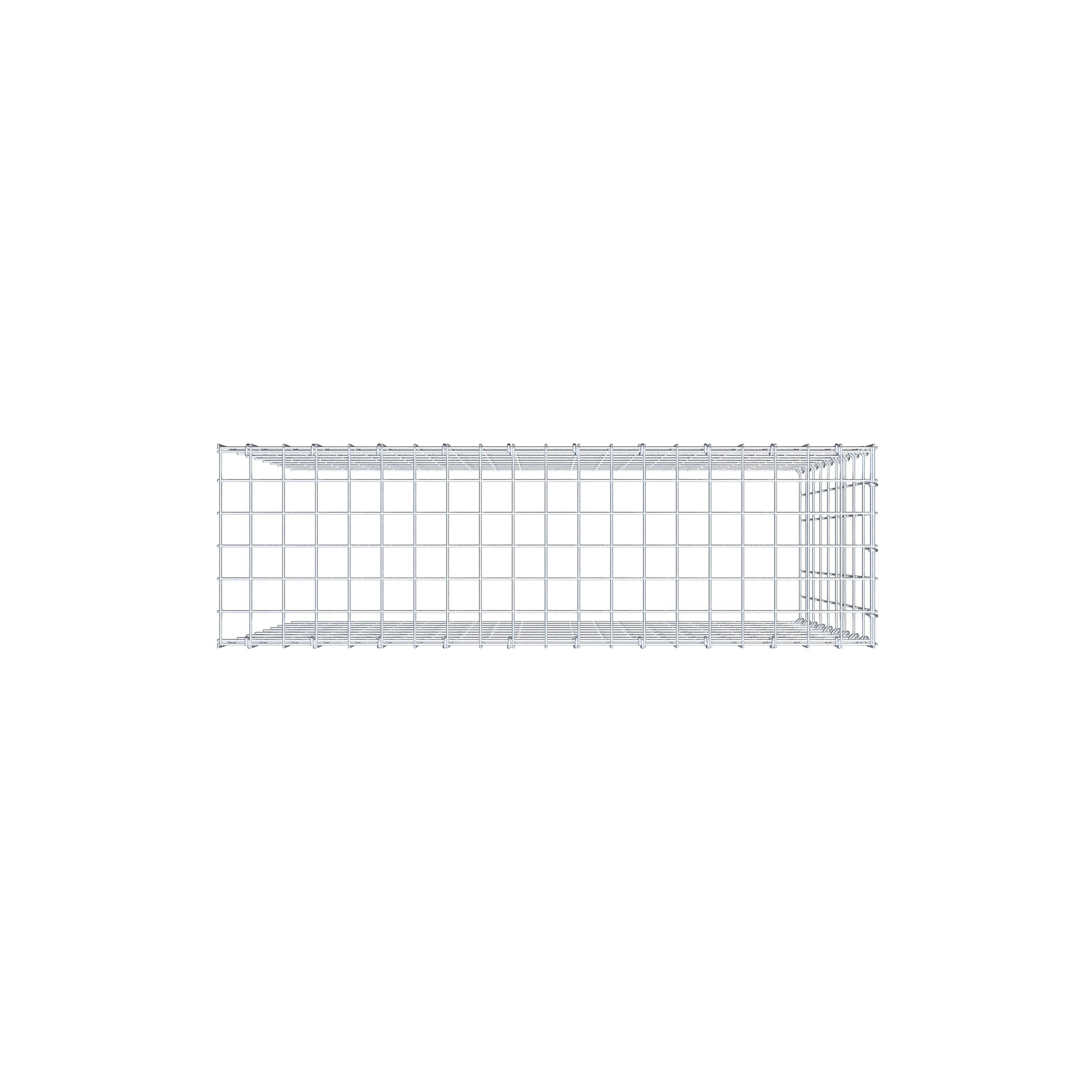 Add-on schanskorf type 4 100 cm x 90 cm x 30 cm (L x H x D), maaswijdte 5 cm x 10 cm, C-ring
