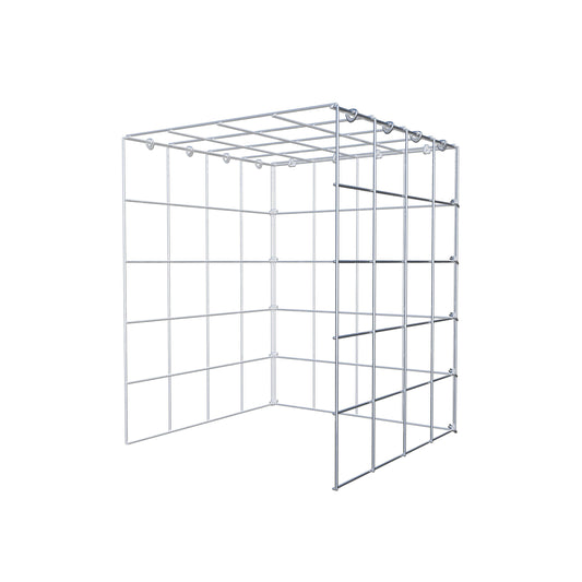 Mounted gabion type 4 50 cm x 40 cm x 40 cm (L x H x D), mesh size 10 cm x 10 cm, C-ring