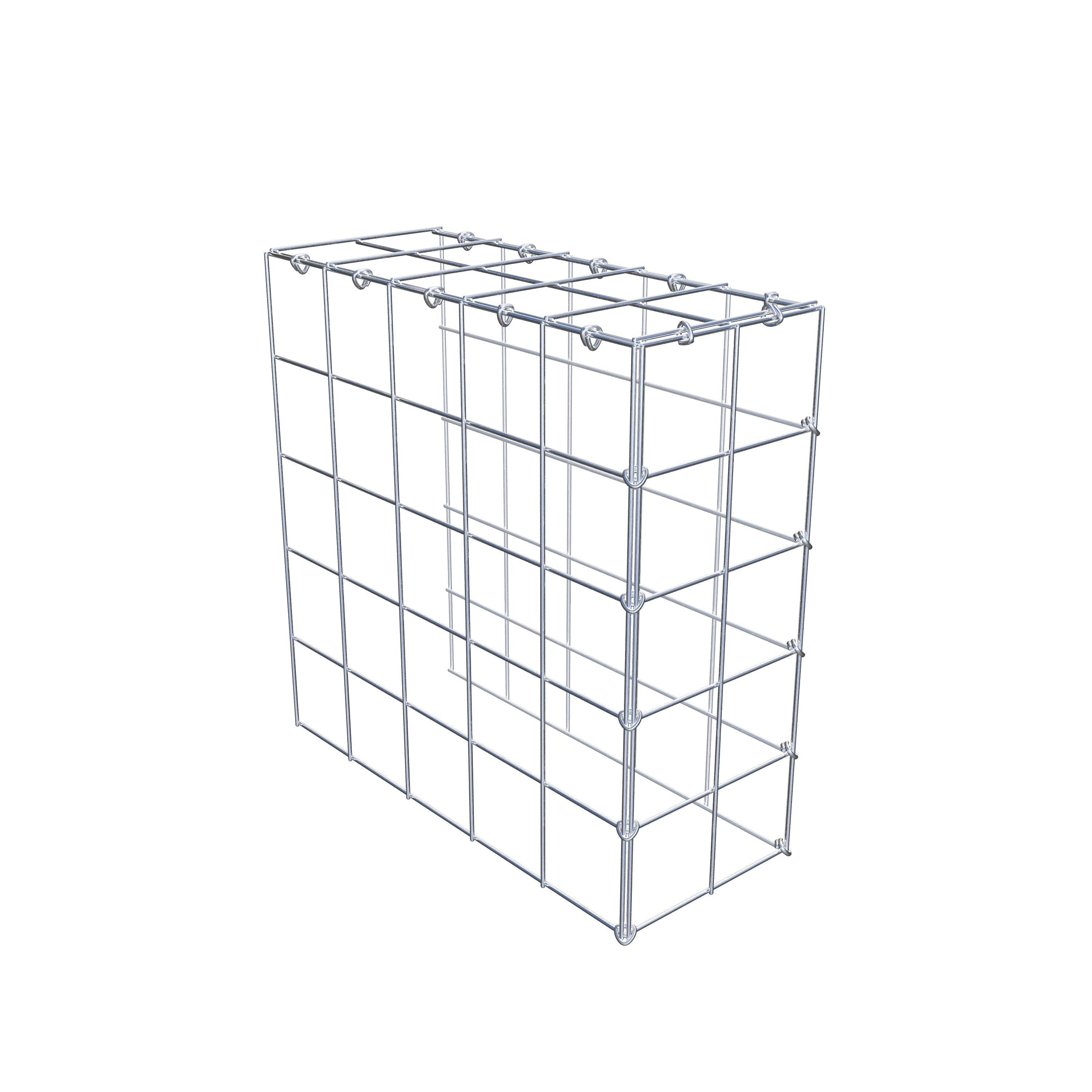 Add-on schanskorf type 4 50 cm x 50 cm x 20 cm (L x H x D), maaswijdte 10 cm x 10 cm, C-ring