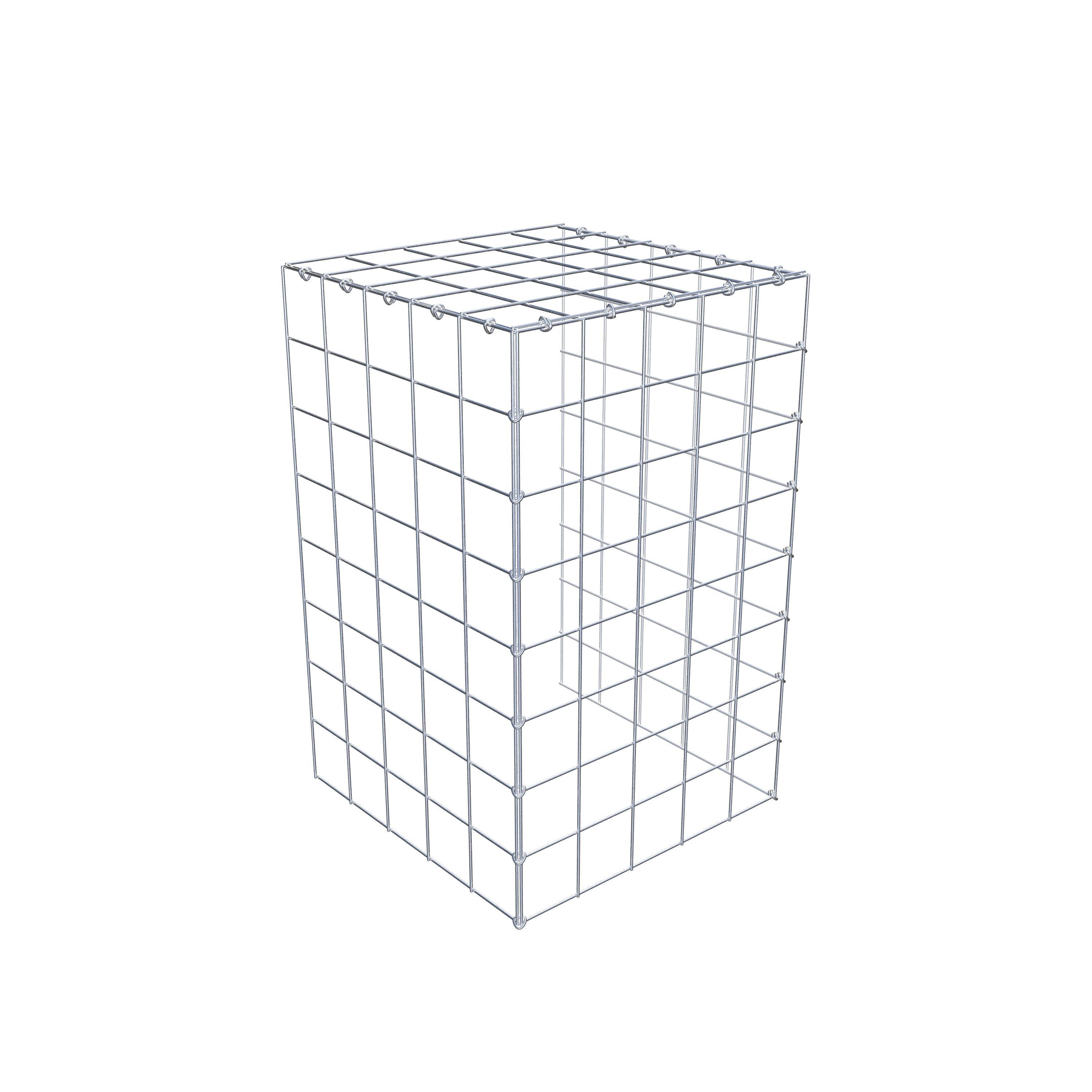 Toegevoegde pool type 4 80 cm x 50 cm x 50 cm (L x H x D), maaswijdte 10 cm x 10 cm, C-ring