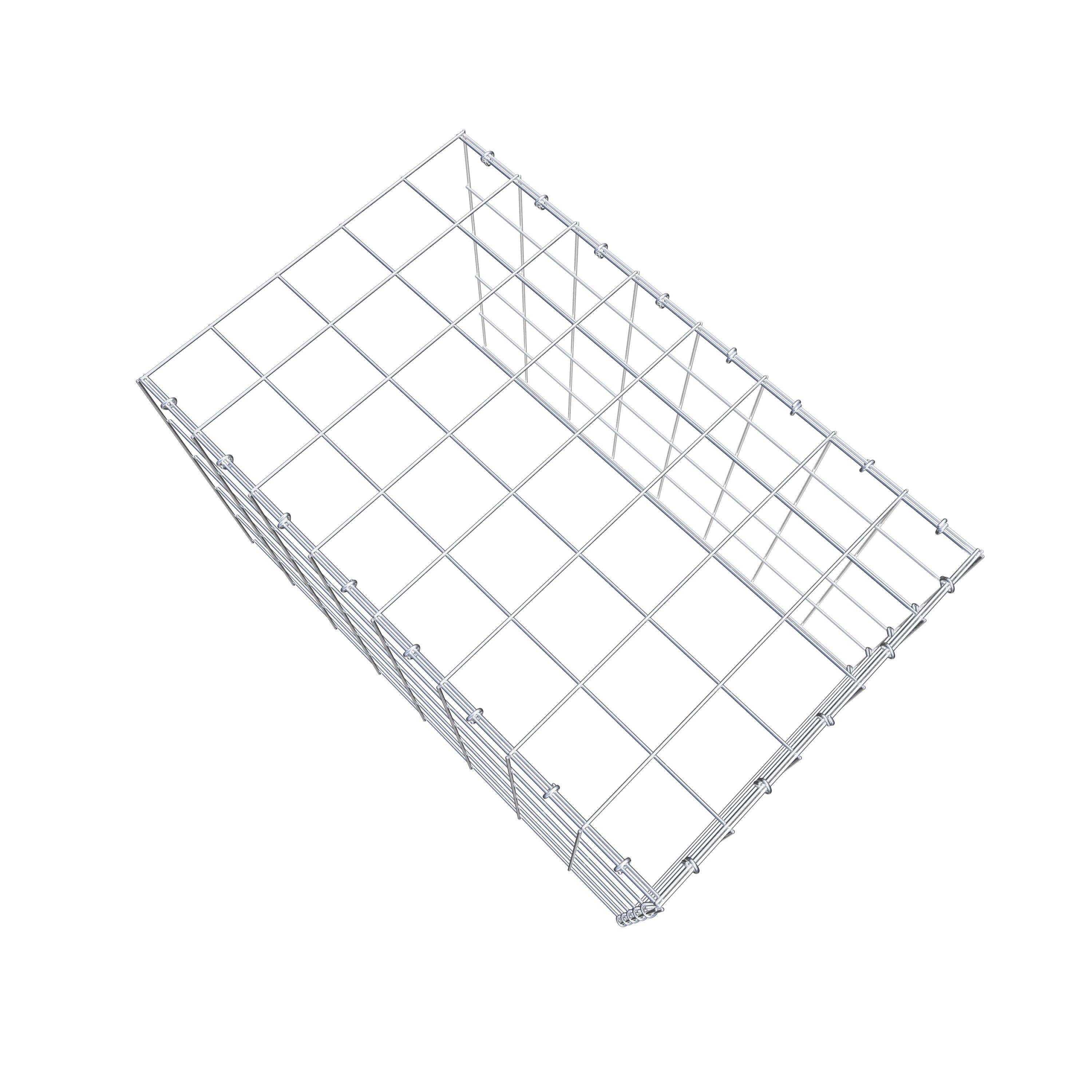 Toegevoegde pool type 4 80 cm x 50 cm x 50 cm (L x H x D), maaswijdte 10 cm x 10 cm, C-ring