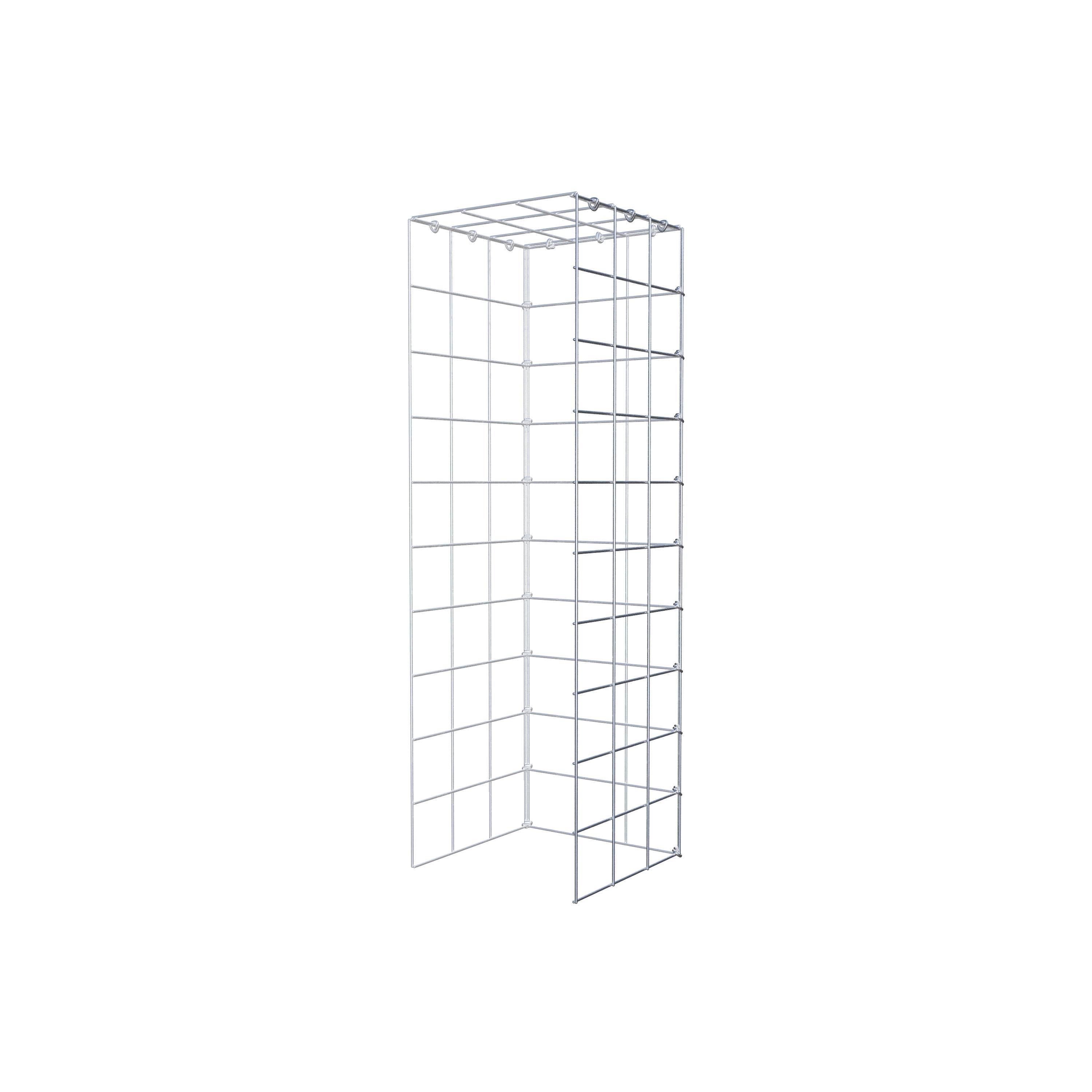 Add-on schanskorf type 4 100 cm x 30 cm x 30 cm (L x H x D), maaswijdte 10 cm x 10 cm, C-ring