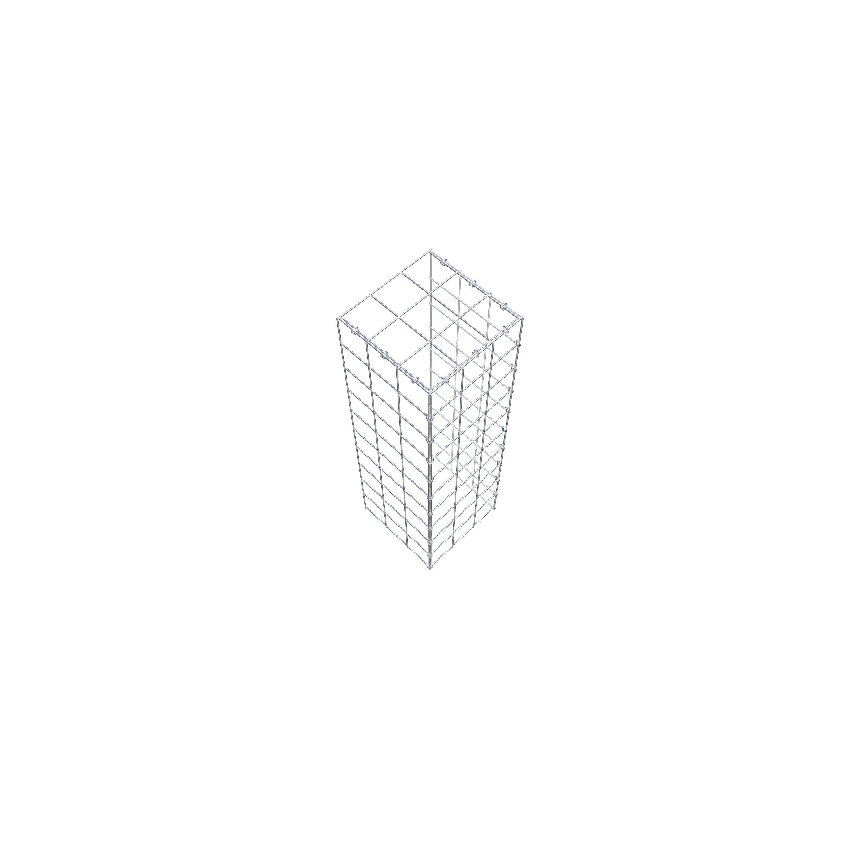 Add-on schanskorf type 4 100 cm x 30 cm x 30 cm (L x H x D), maaswijdte 10 cm x 10 cm, C-ring