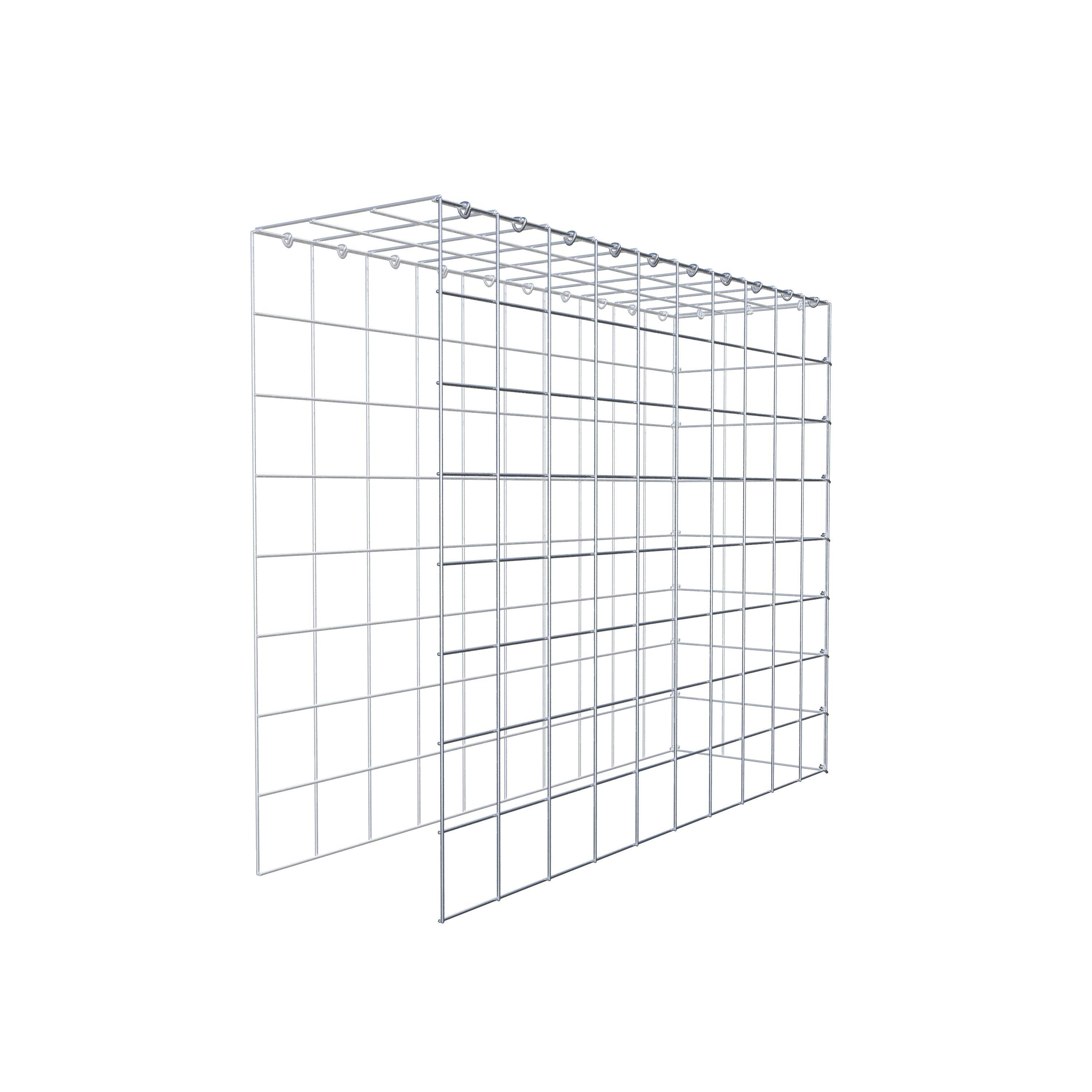 Add-on schanskorf type 4 100 cm x 80 cm x 30 cm (L x H x D), maaswijdte 10 cm x 10 cm, C-ring