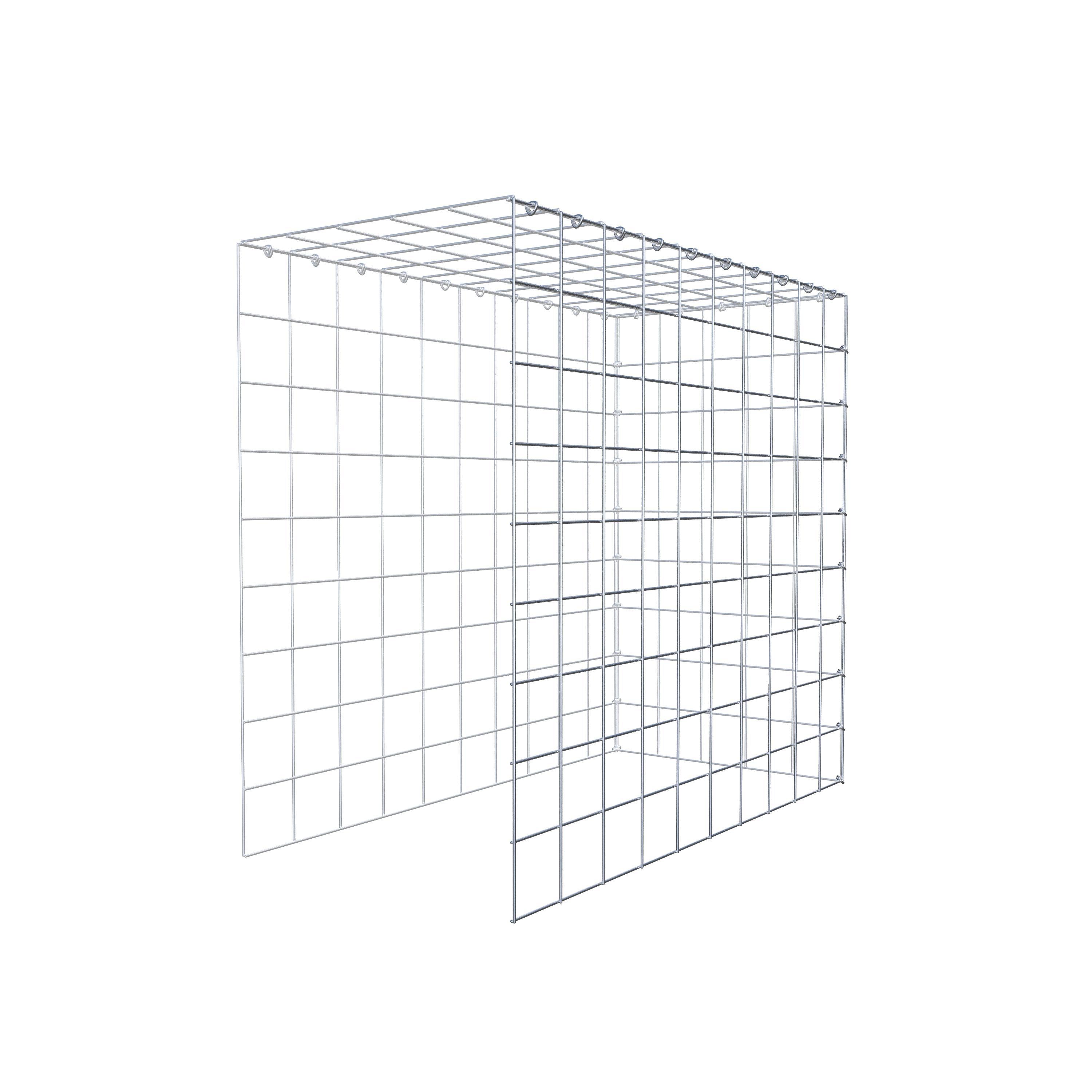 Add-on schanskorf type 4 100 cm x 90 cm x 50 cm (L x H x D), maaswijdte 10 cm x 10 cm, C-ring