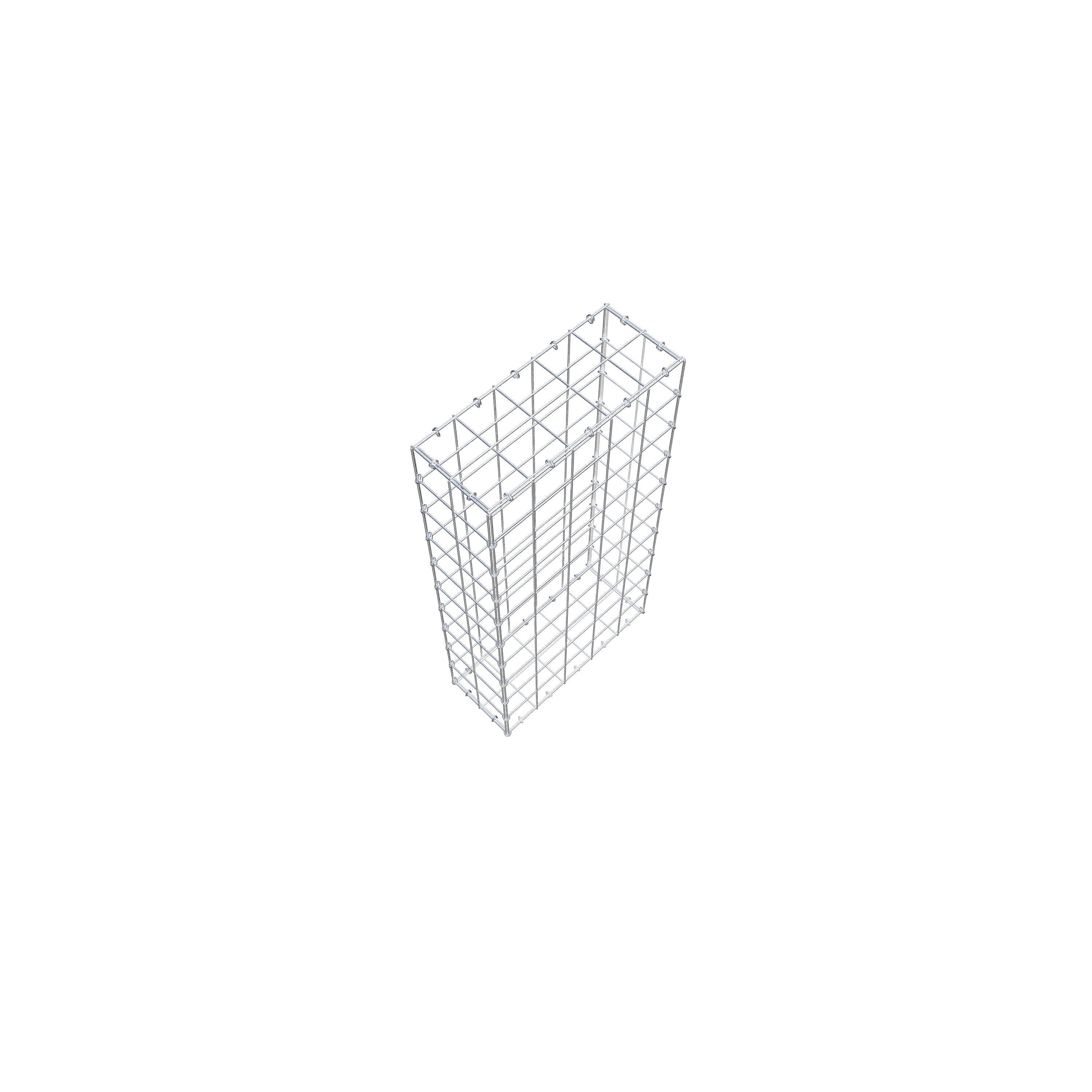 Gabion 100 cm x 20 cm x 50 cm (L x H x P), maille 10 cm x 10 cm, anneau en C