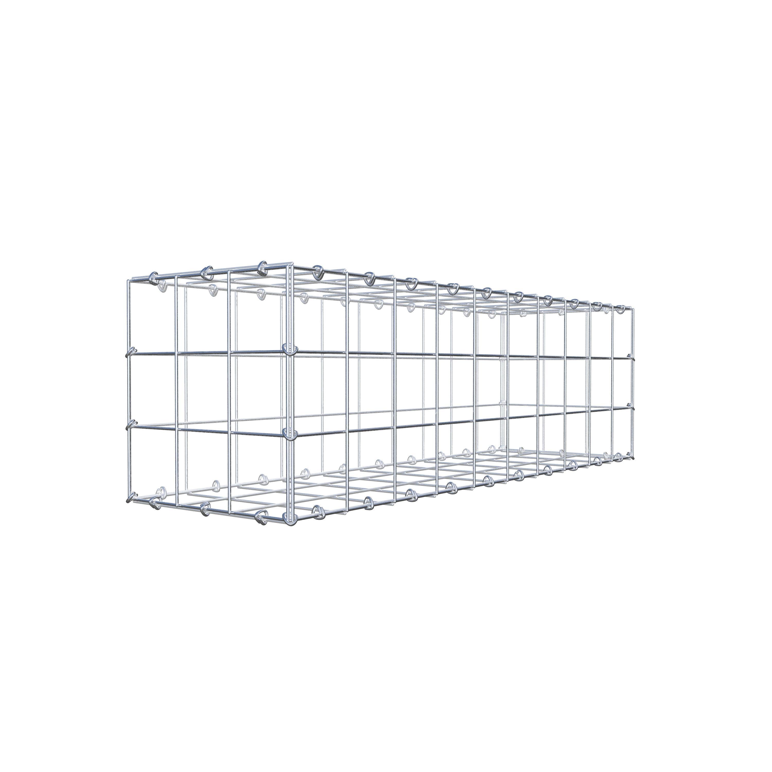 Schanskorf 100 cm x 30 cm x 30 cm (L x H x D), maaswijdte 10 cm x 10 cm, C-ring