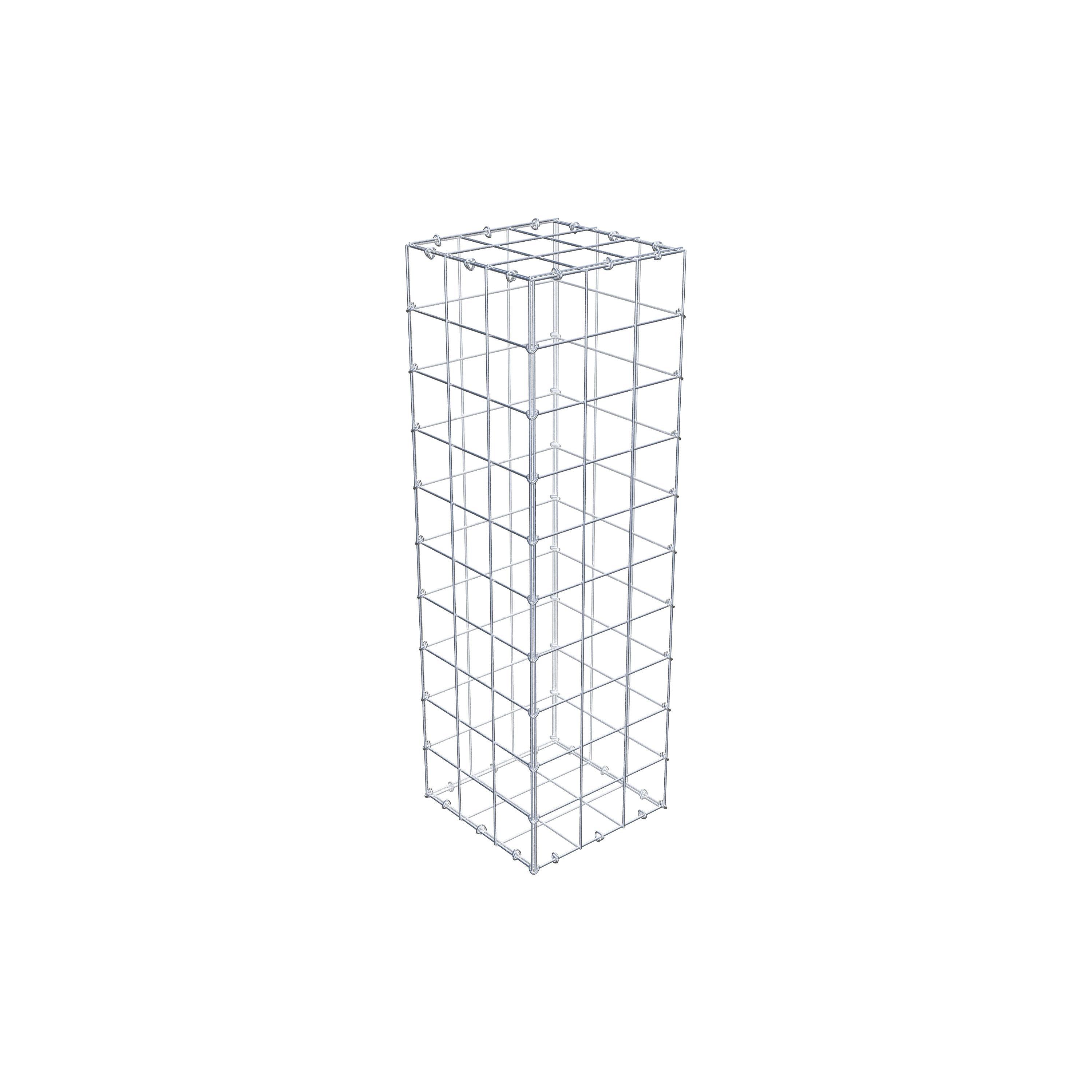 Schanskorf 100 cm x 30 cm x 30 cm (L x H x D), maaswijdte 10 cm x 10 cm, C-ring