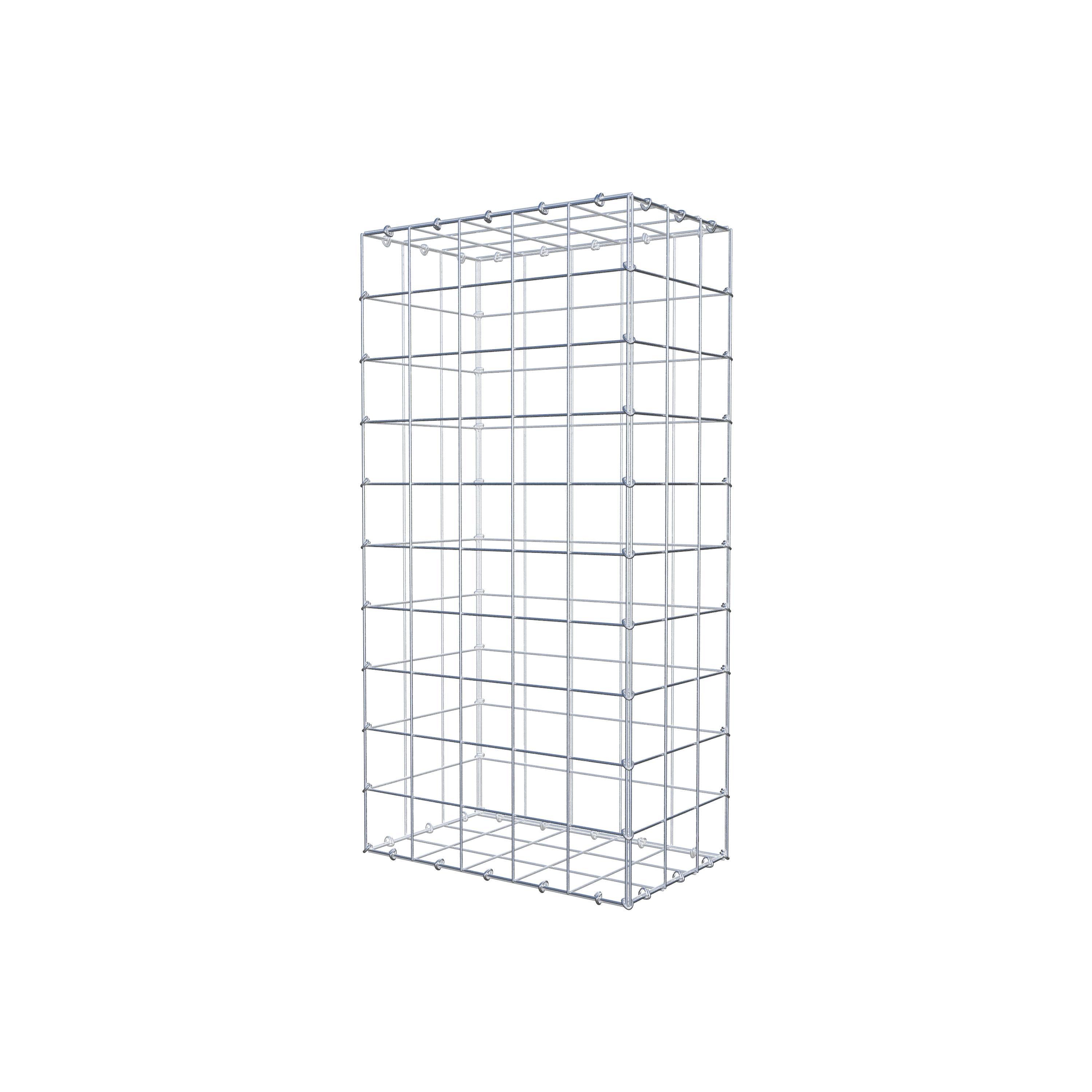 Schanskorf 100 cm x 30 cm x 50 cm (L x H x D), maaswijdte 10 cm x 10 cm, C-ring