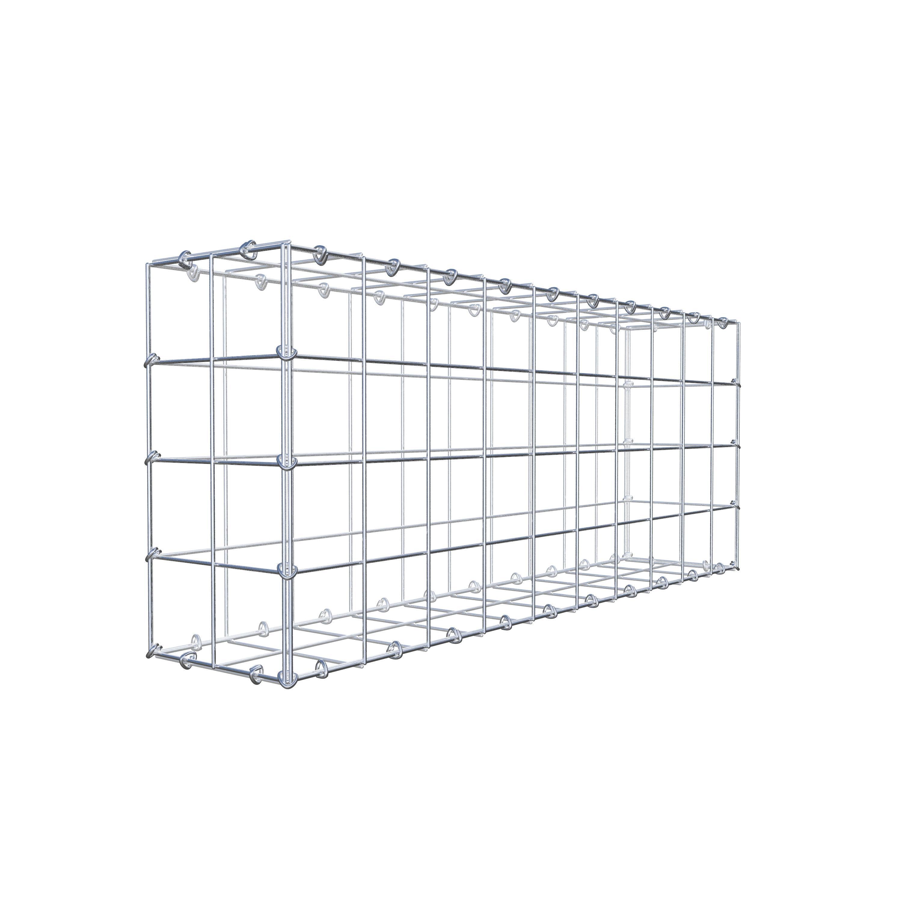 Schanskorf 100 cm x 40 cm x 20 cm (L x H x D), maaswijdte 10 cm x 10 cm, C-ring