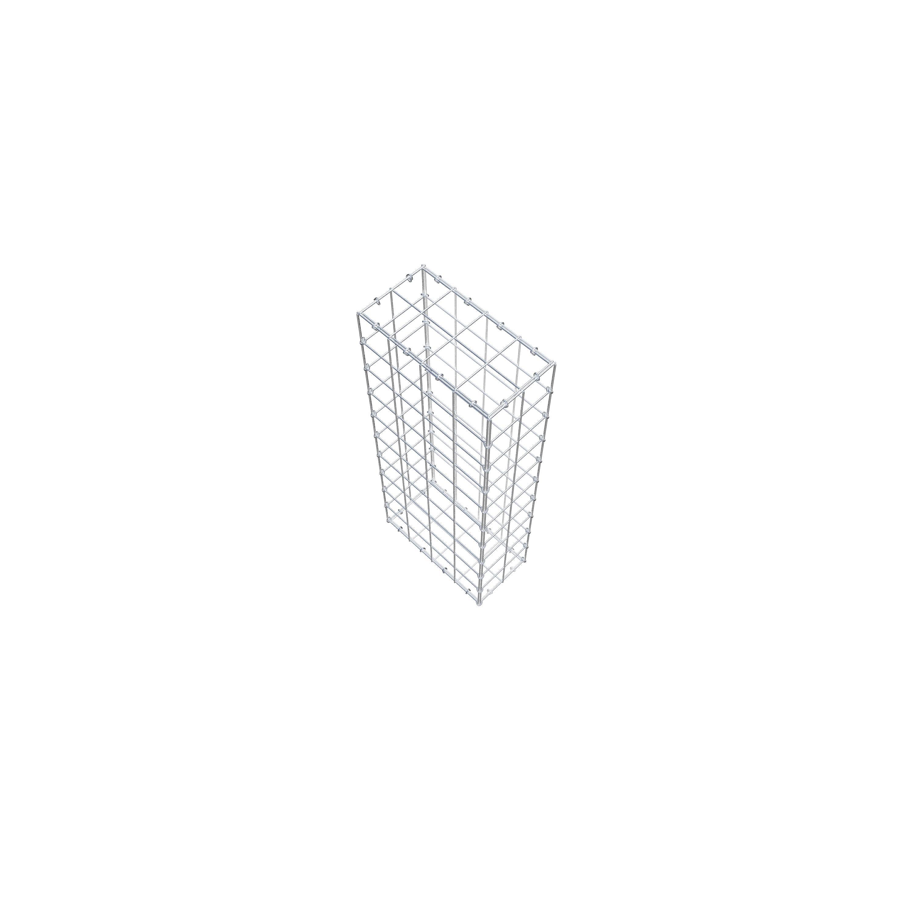 Schanskorf 100 cm x 40 cm x 20 cm (L x H x D), maaswijdte 10 cm x 10 cm, C-ring