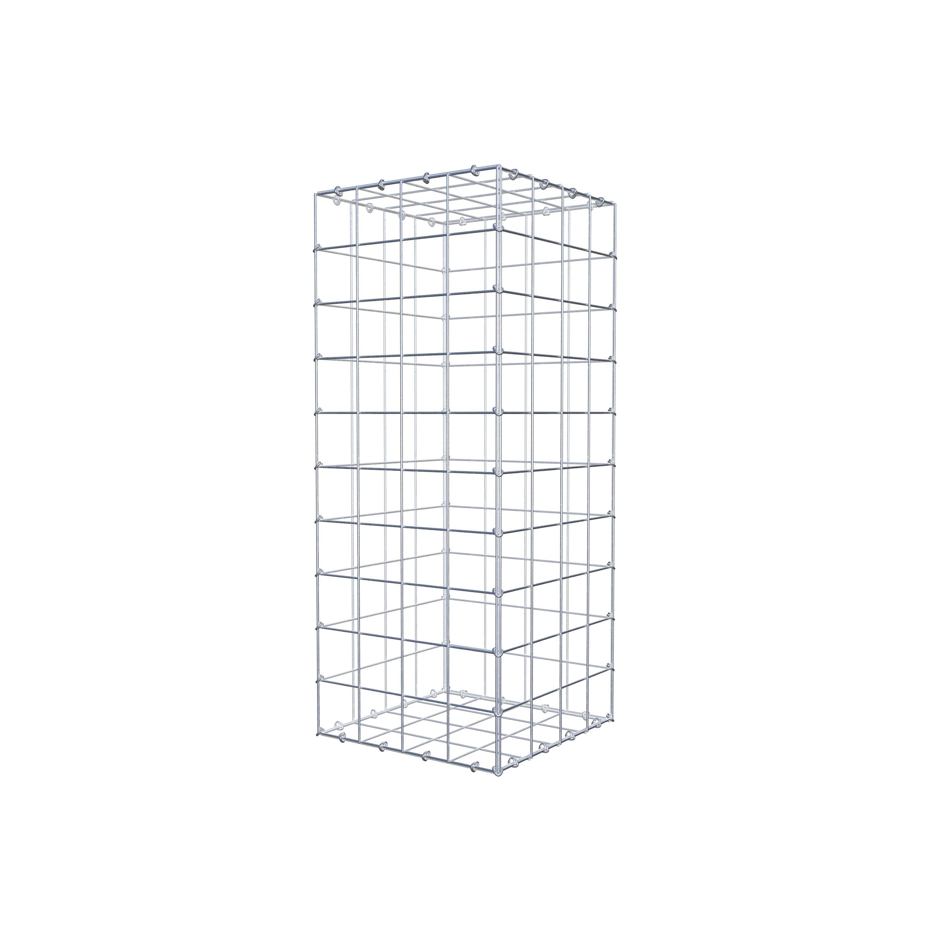 Schanskorf 100 cm x 40 cm x 40 cm (L x H x D), maaswijdte 10 cm x 10 cm, C-ring