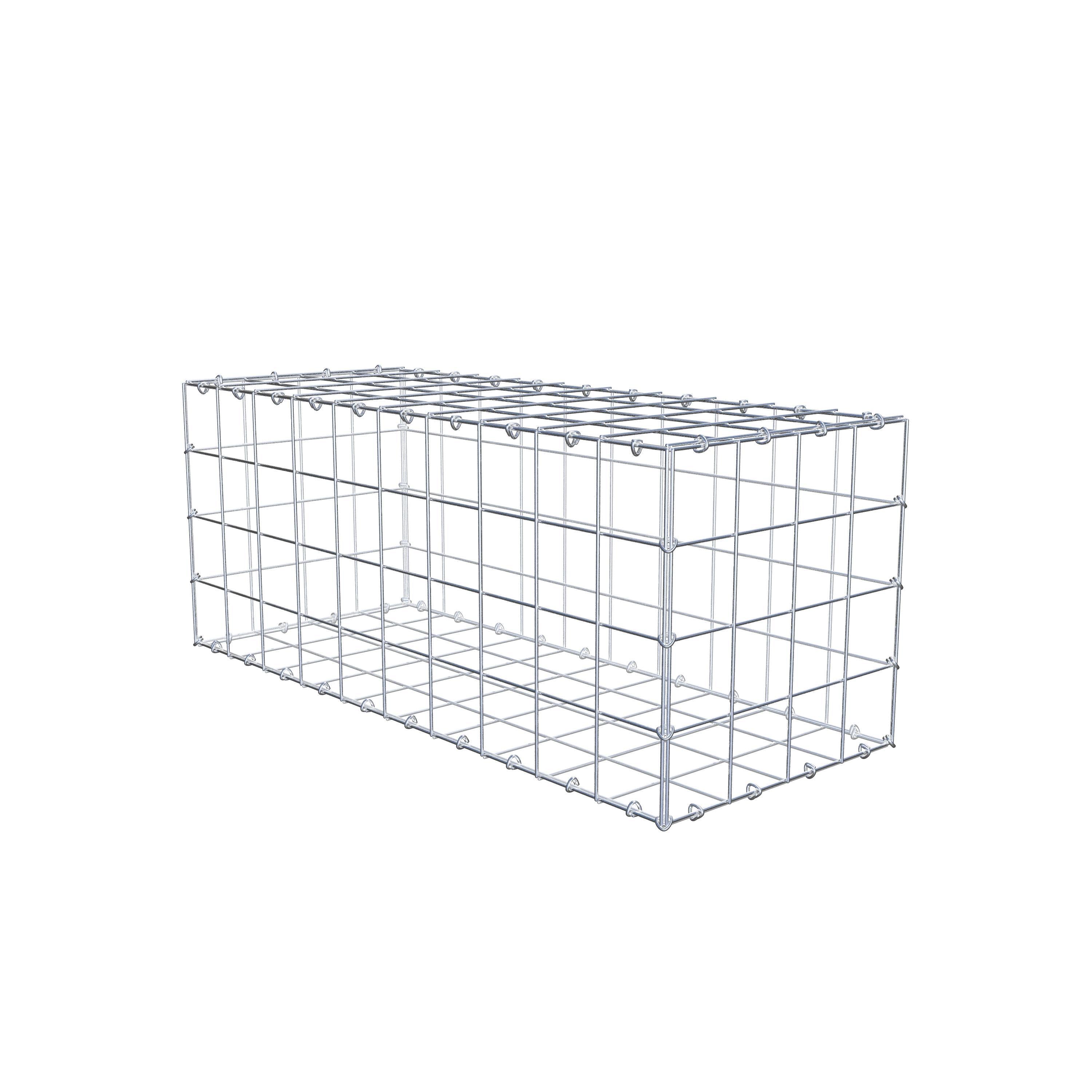 Schanskorf 100 cm x 40 cm x 40 cm (L x H x D), maaswijdte 10 cm x 10 cm, C-ring