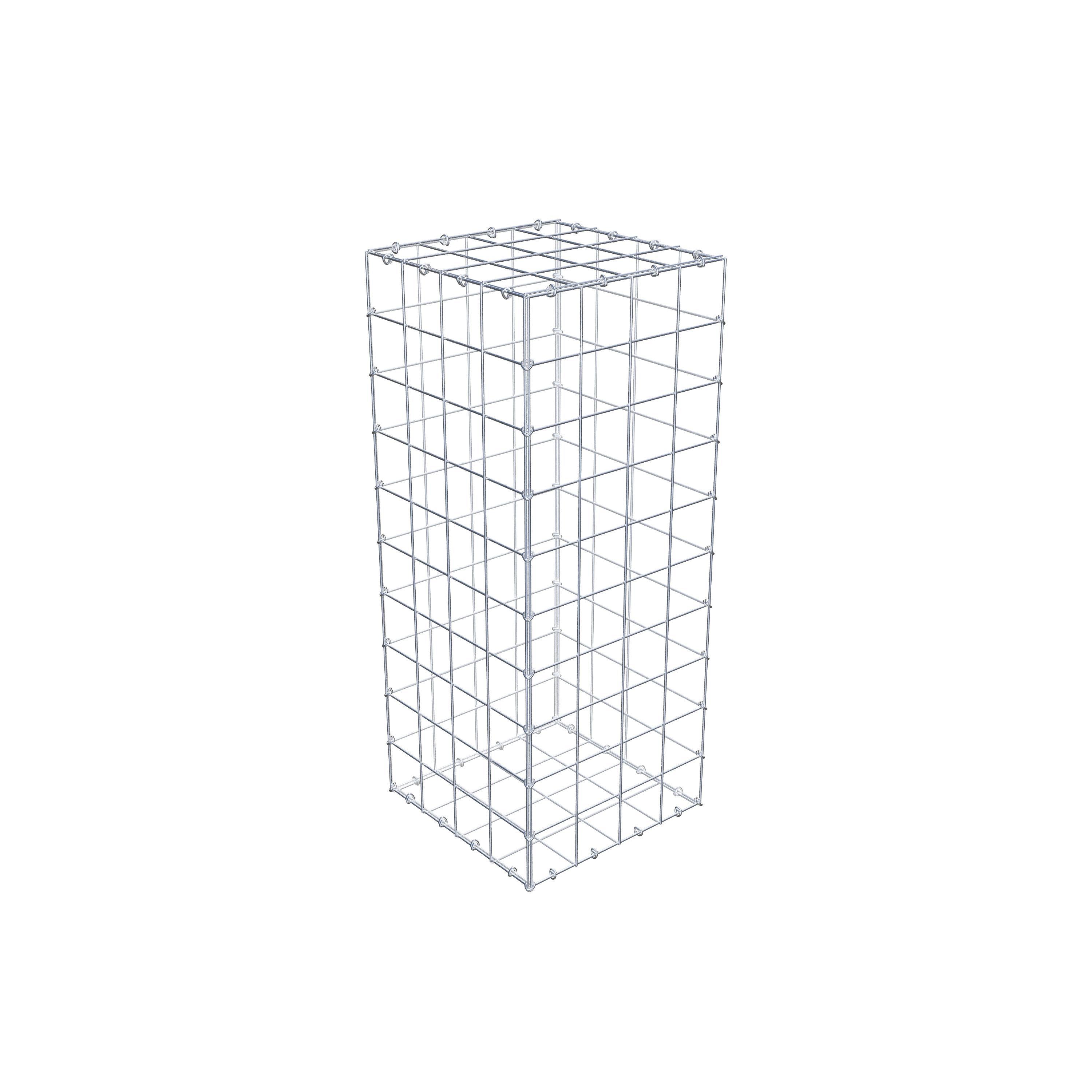 Schanskorf 100 cm x 40 cm x 40 cm (L x H x D), maaswijdte 10 cm x 10 cm, C-ring