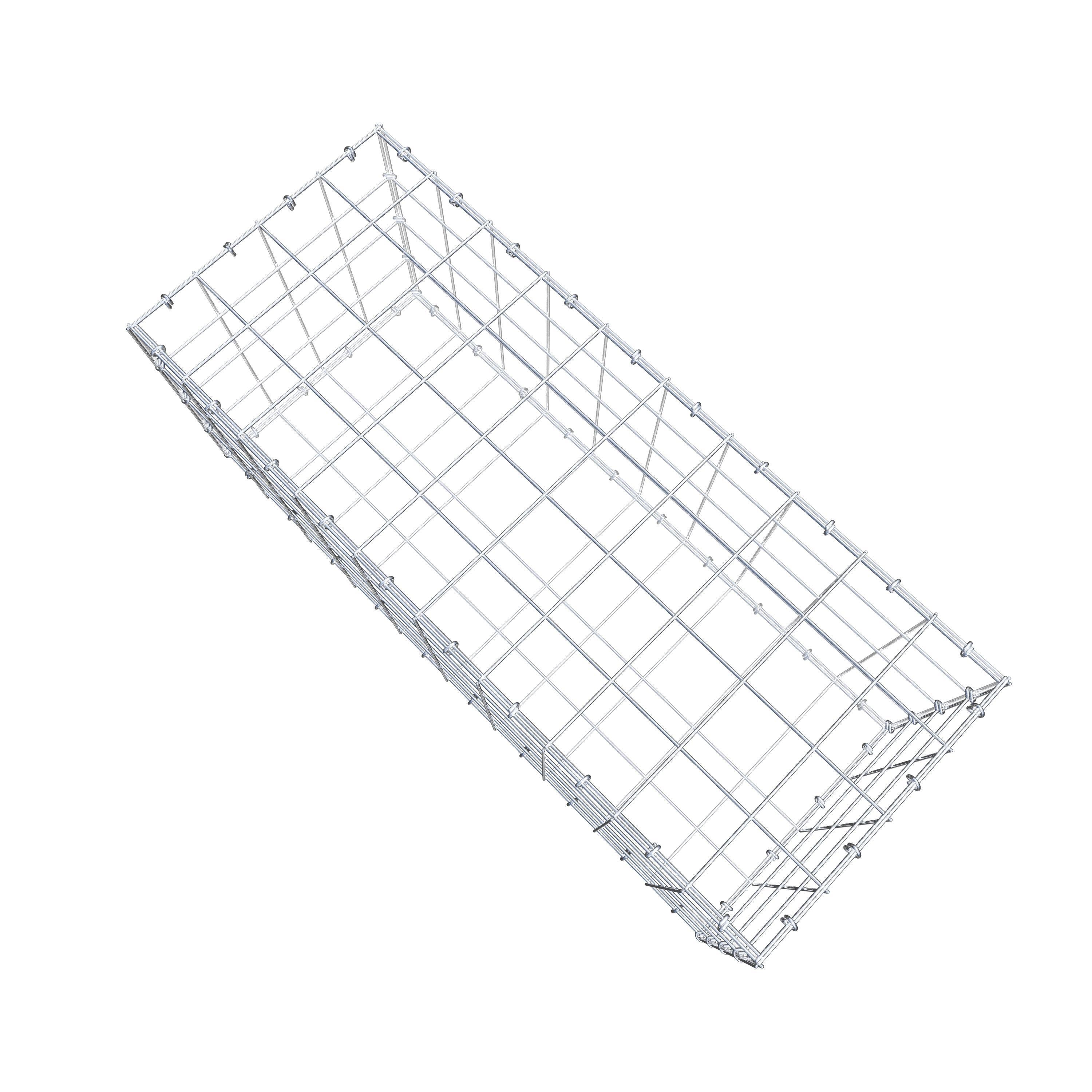 Schanskorf 100 cm x 40 cm x 40 cm (L x H x D), maaswijdte 10 cm x 10 cm, C-ring