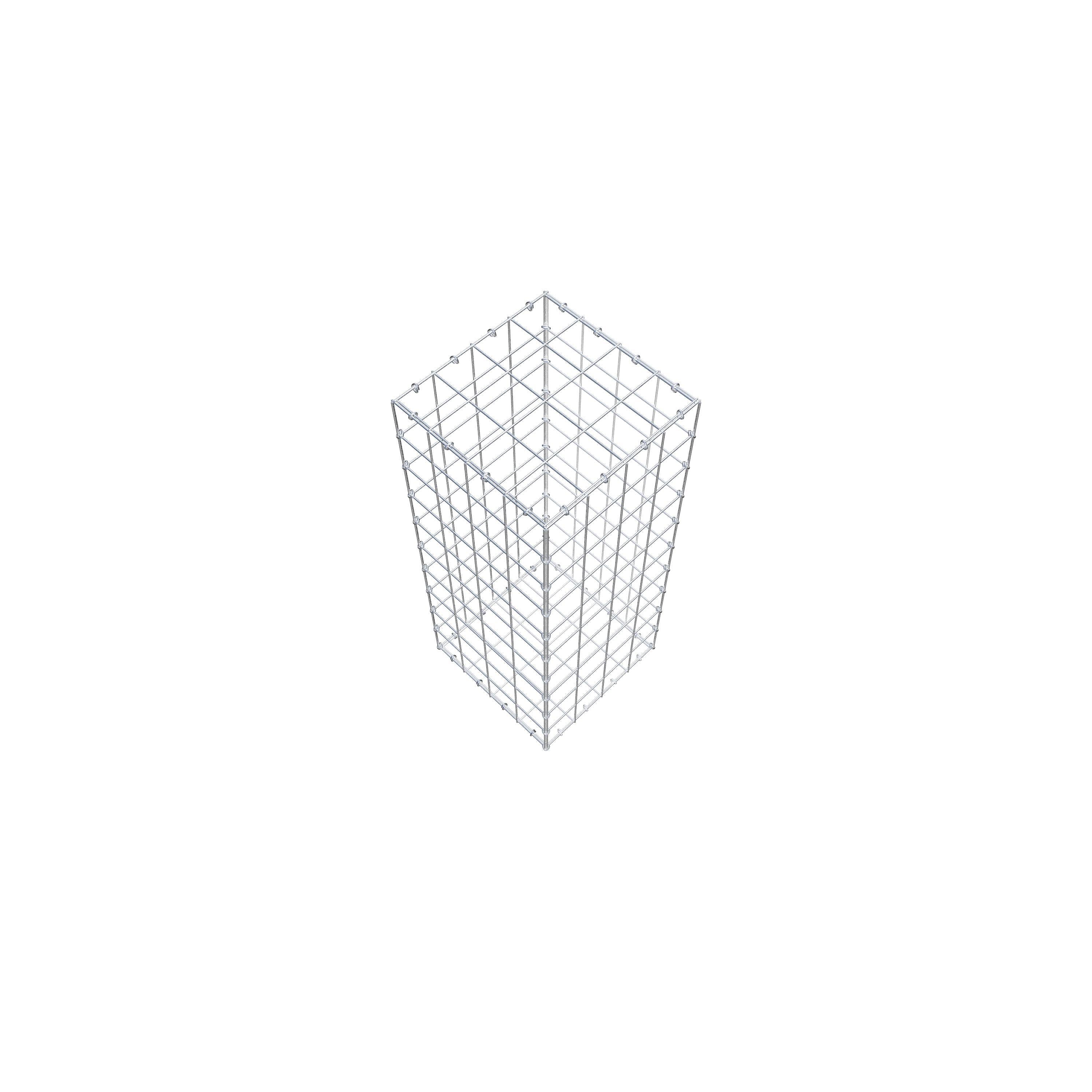 Schanskorf 100 cm x 40 cm x 40 cm (L x H x D), maaswijdte 10 cm x 10 cm, C-ring