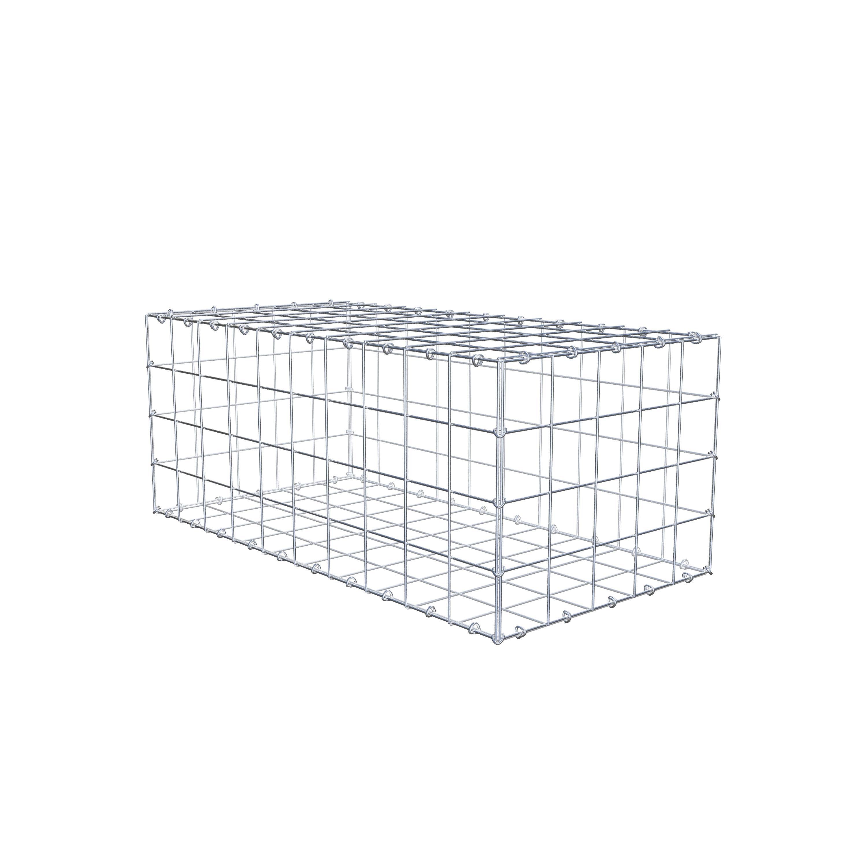 Schanskorf 100 cm x 40 cm x 50 cm (L x H x D), maaswijdte 10 cm x 10 cm, C-ring