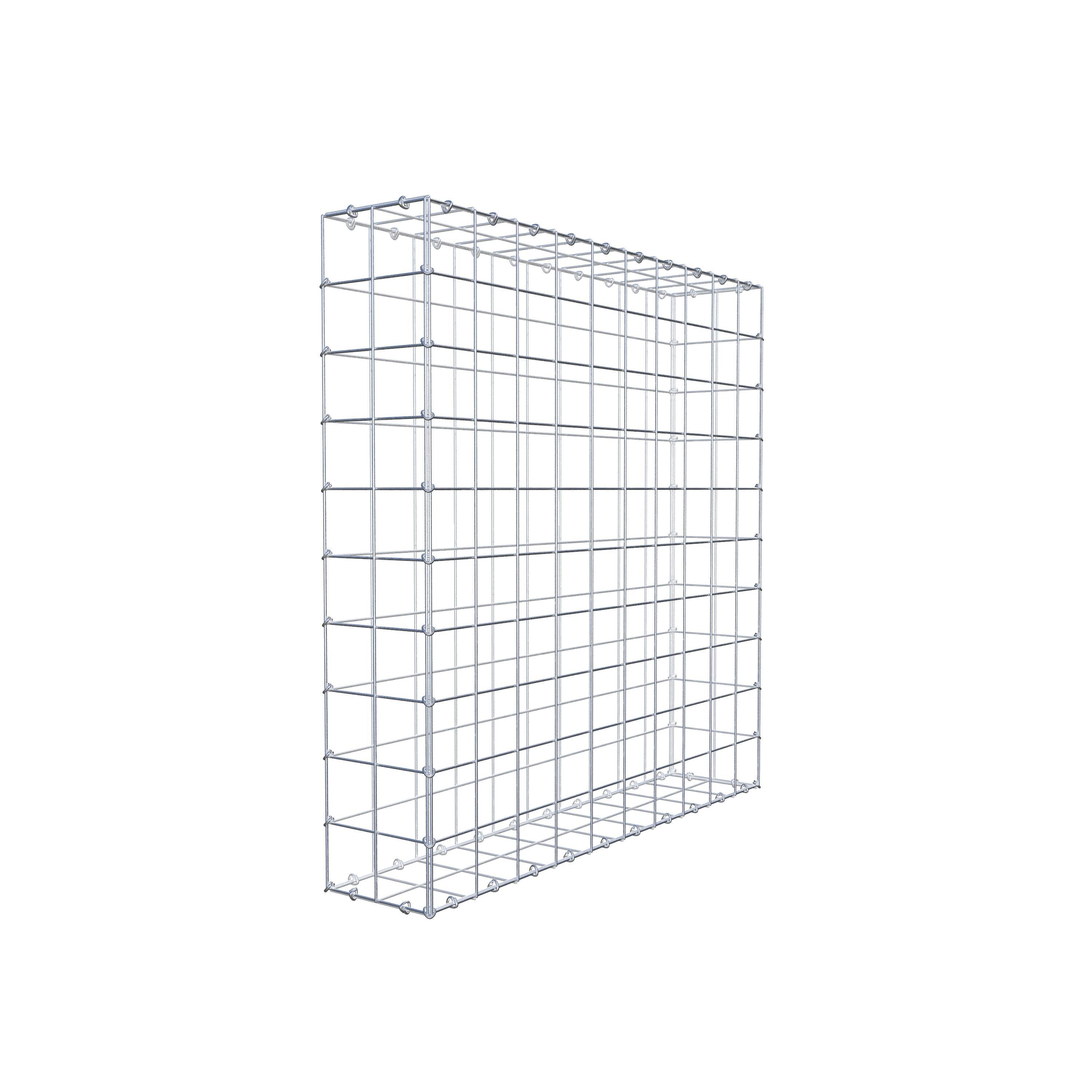 Schanskorf 100 cm x 100 cm x 20 cm (L x H x D), maaswijdte 10 cm x 10 cm, C-ring