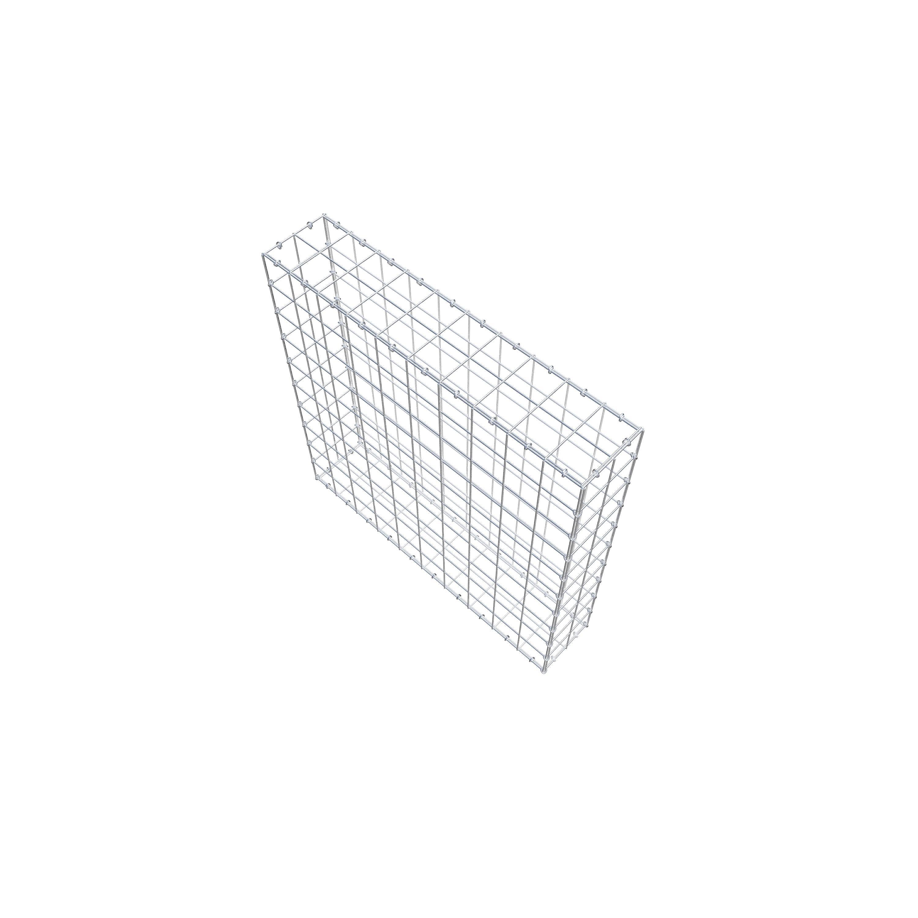 Schanskorf 100 cm x 100 cm x 20 cm (L x H x D), maaswijdte 10 cm x 10 cm, C-ring