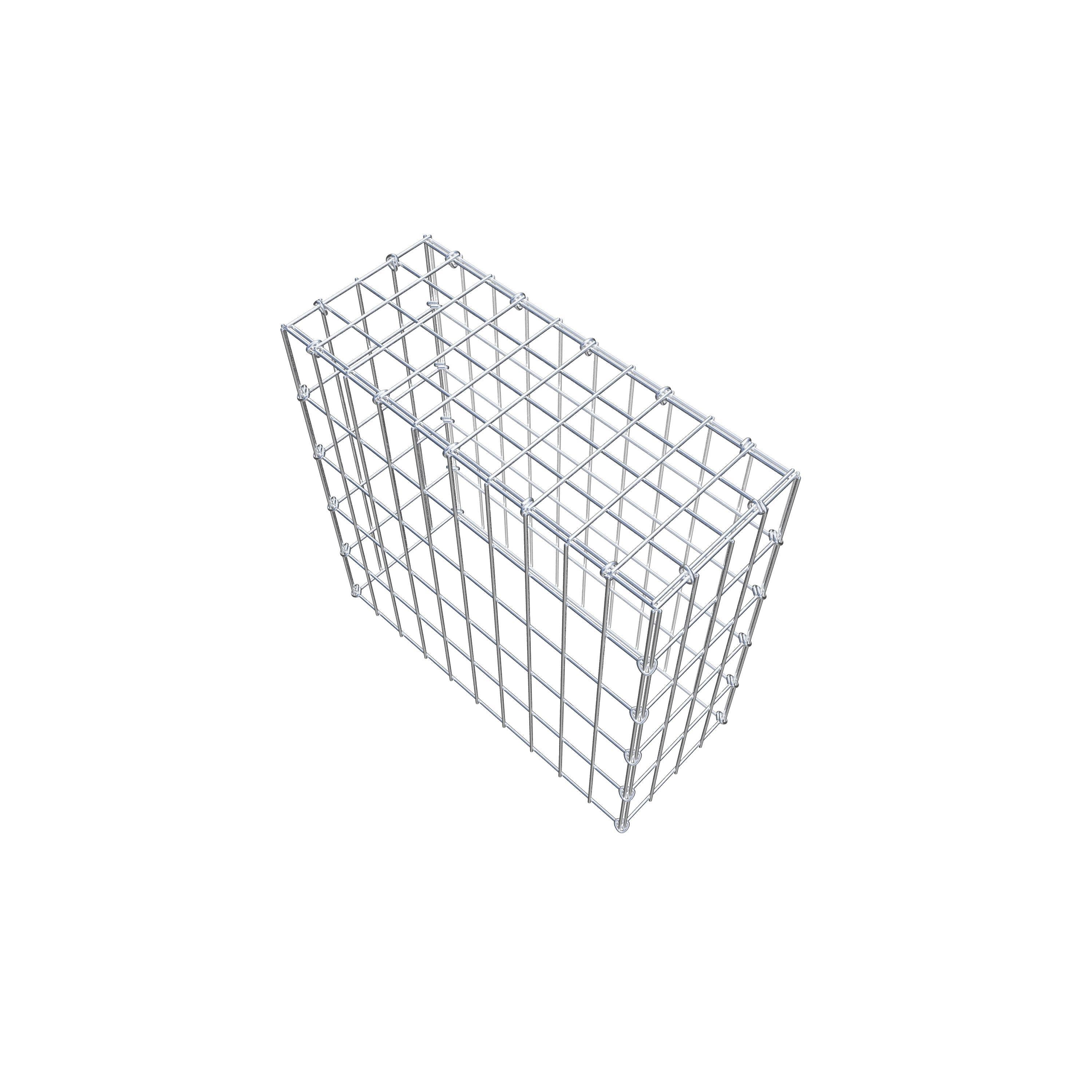 Fourche rapportée type 3 50 cm x 50 cm x 20 cm (L x H x P), mailles 5 cm x 10 cm, anneau C